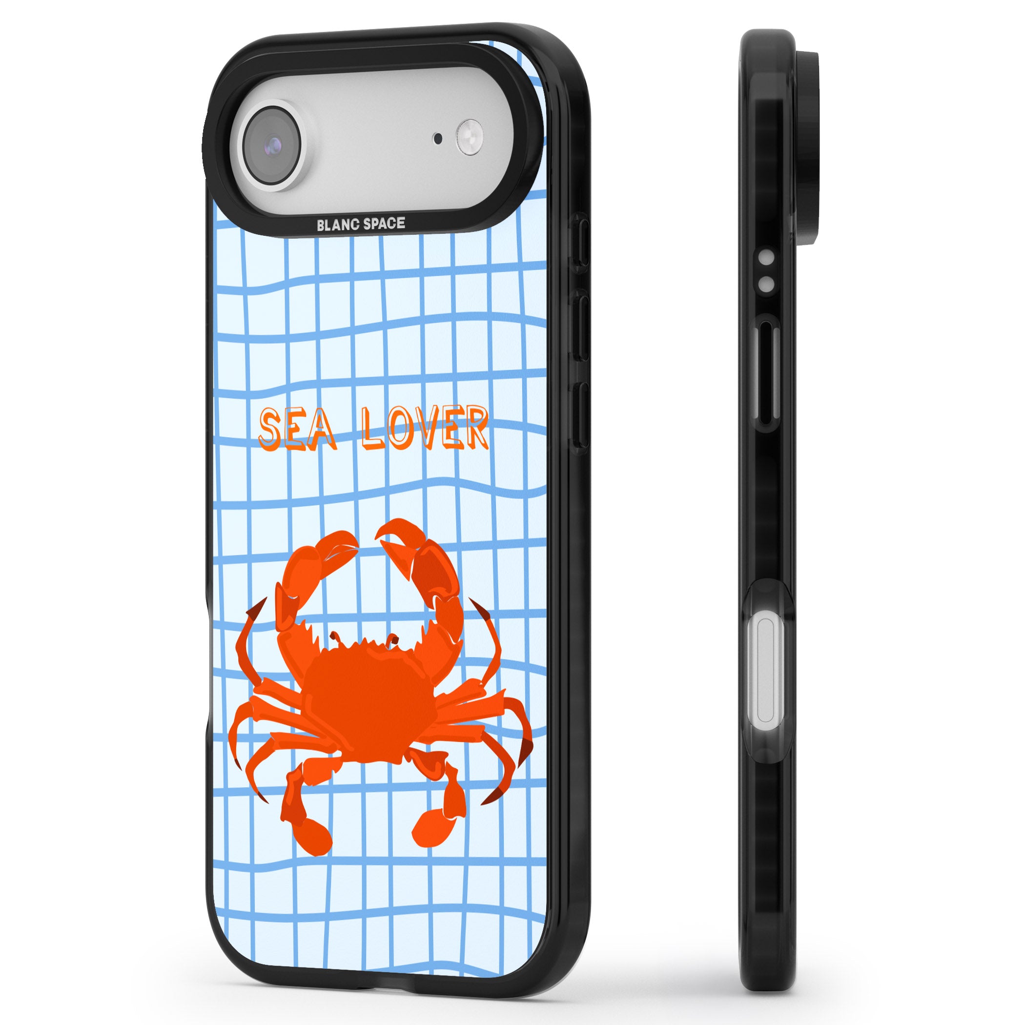 Sea Lover iPhone 17 Air Impact Pro Black Phone Case Side Profile