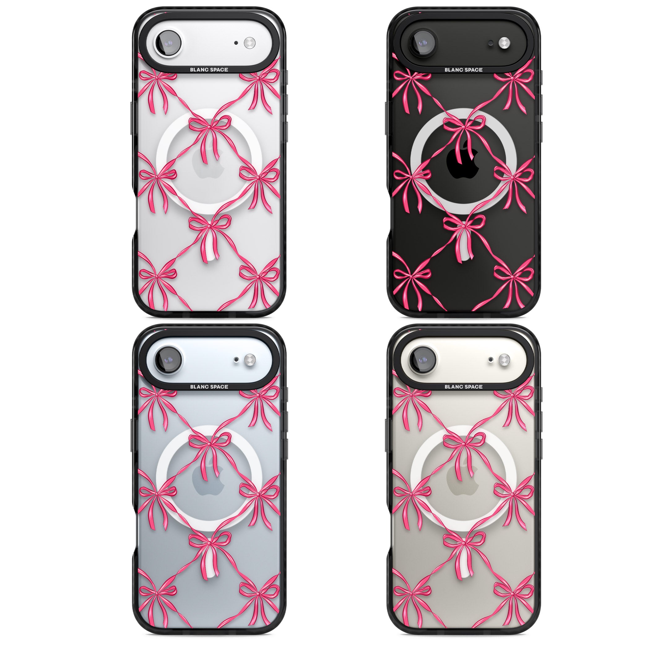 Bow Knots iPhone 17 Air Impact Pro Black Phone Case APT Impact Protection