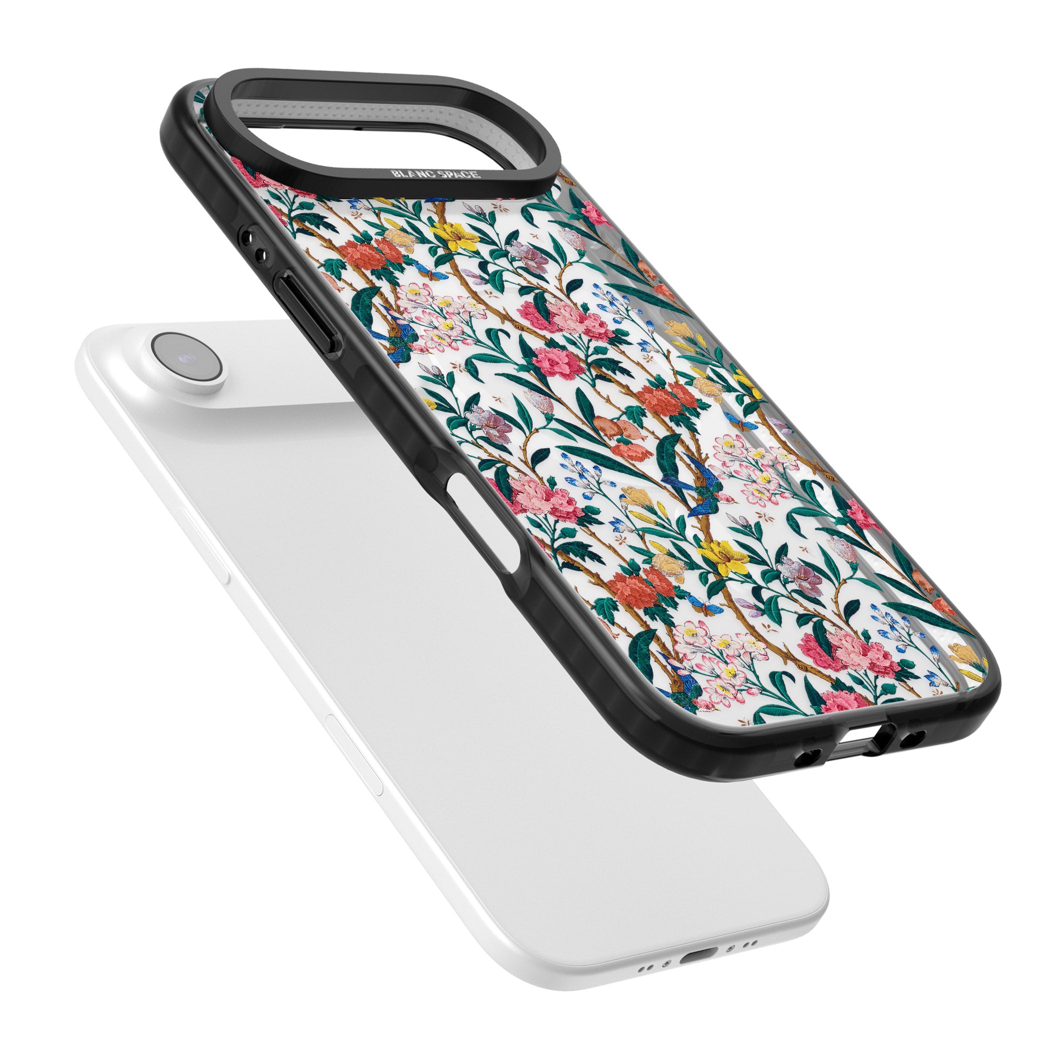Vines & Flowers iPhone 17 Air Impact Pro Black Phone Case Colours