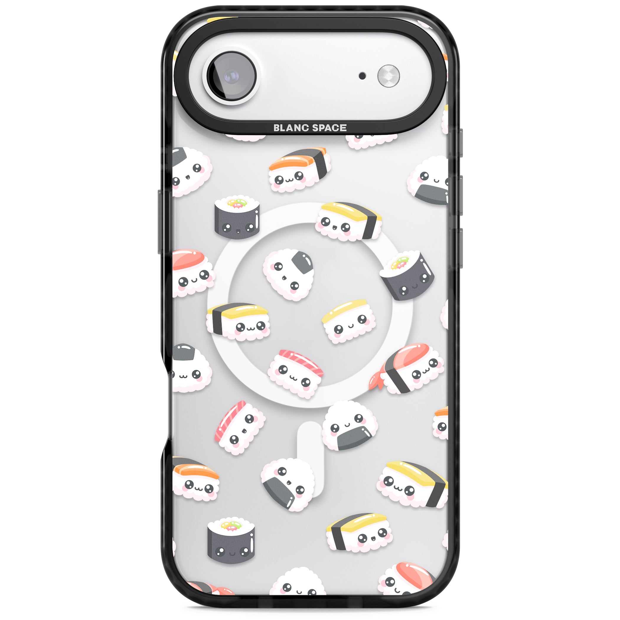 Kawaii Sushi iPhone 17 Air Impact Pro Black Phone Case