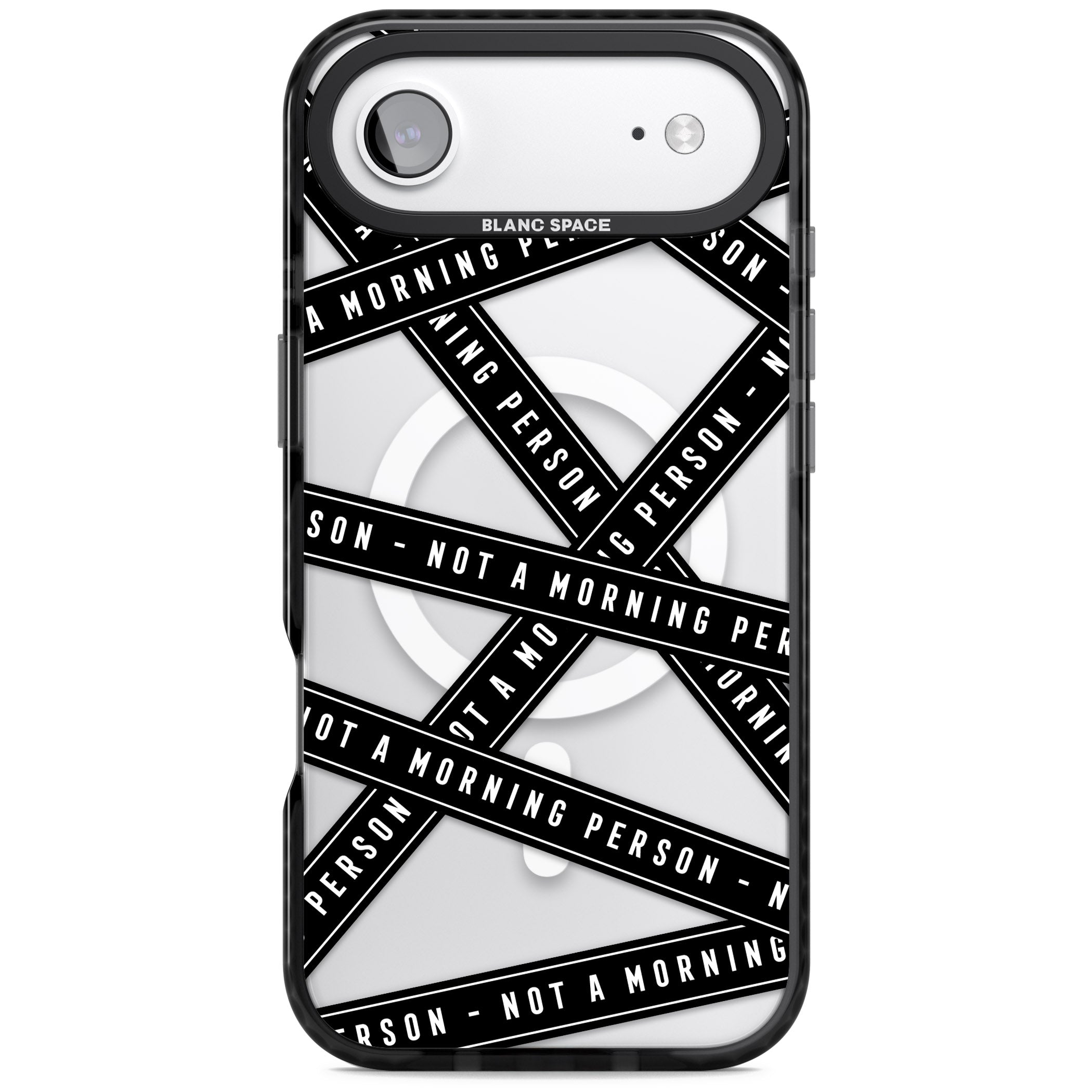 Not A Morning Person iPhone 17 Air Impact Pro Black Phone Case