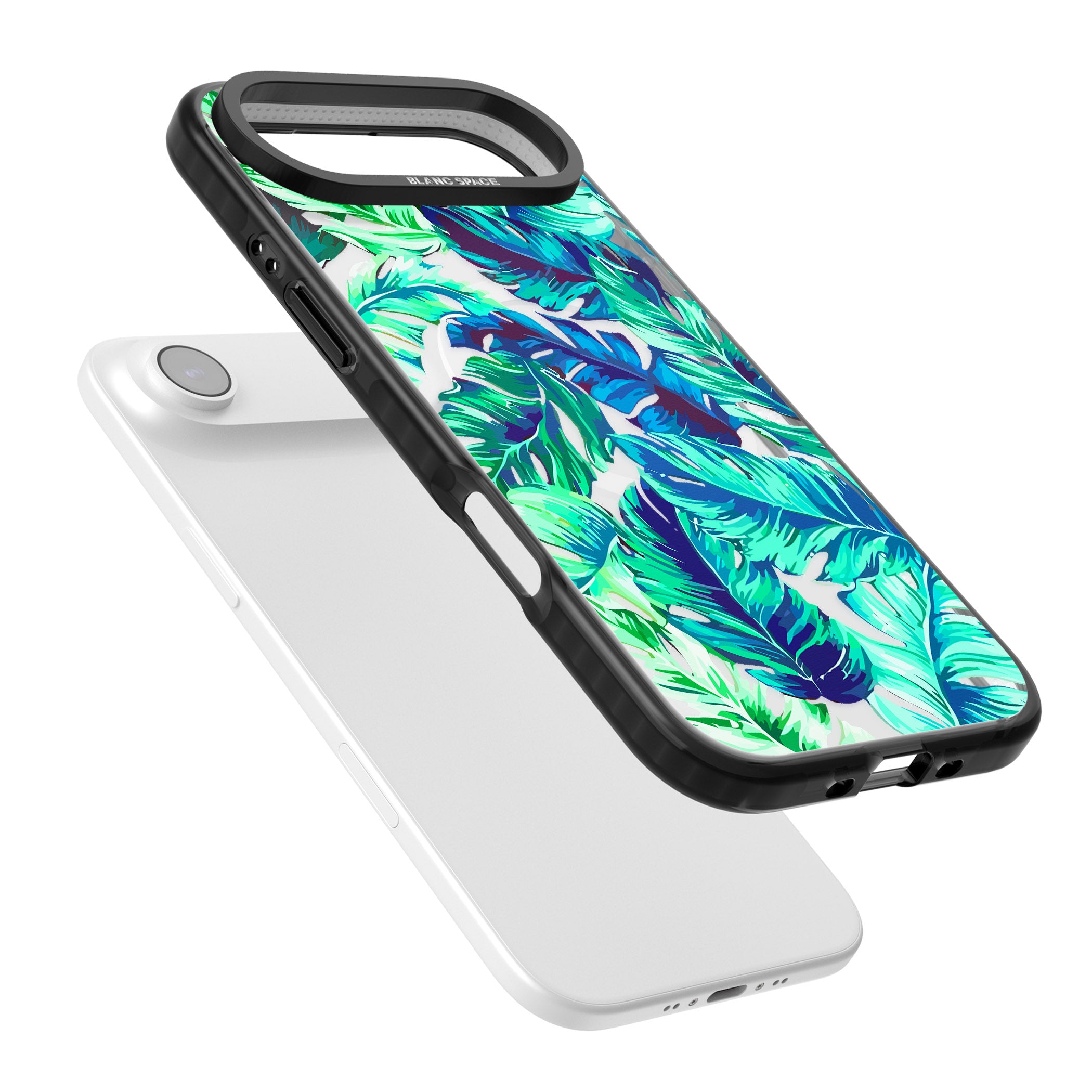 Tropical Palms iPhone 17 Air Impact Pro Black Phone Case Colours