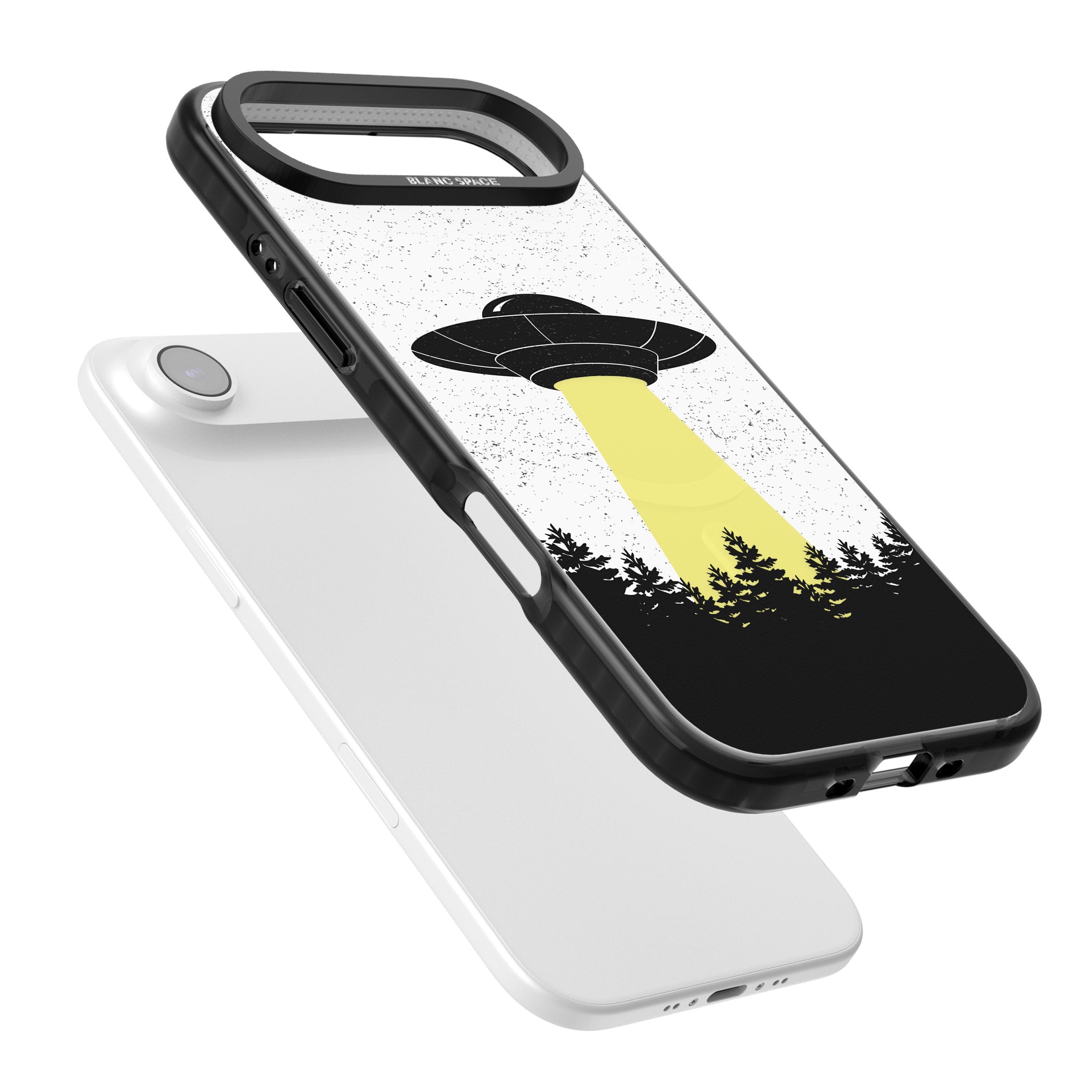 Alien Abduction iPhone 17 Air Impact Pro Black Phone Case Colours