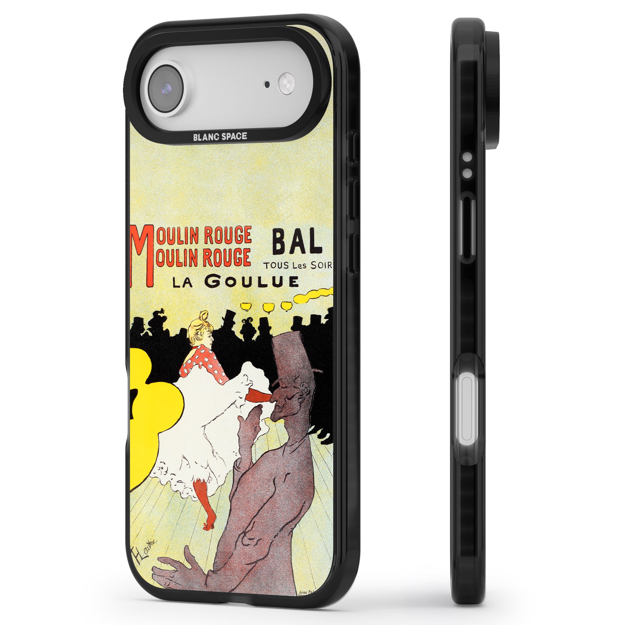 Moulin Rouge Poster iPhone 17 Air Impact Pro Black Phone Case Side Profile