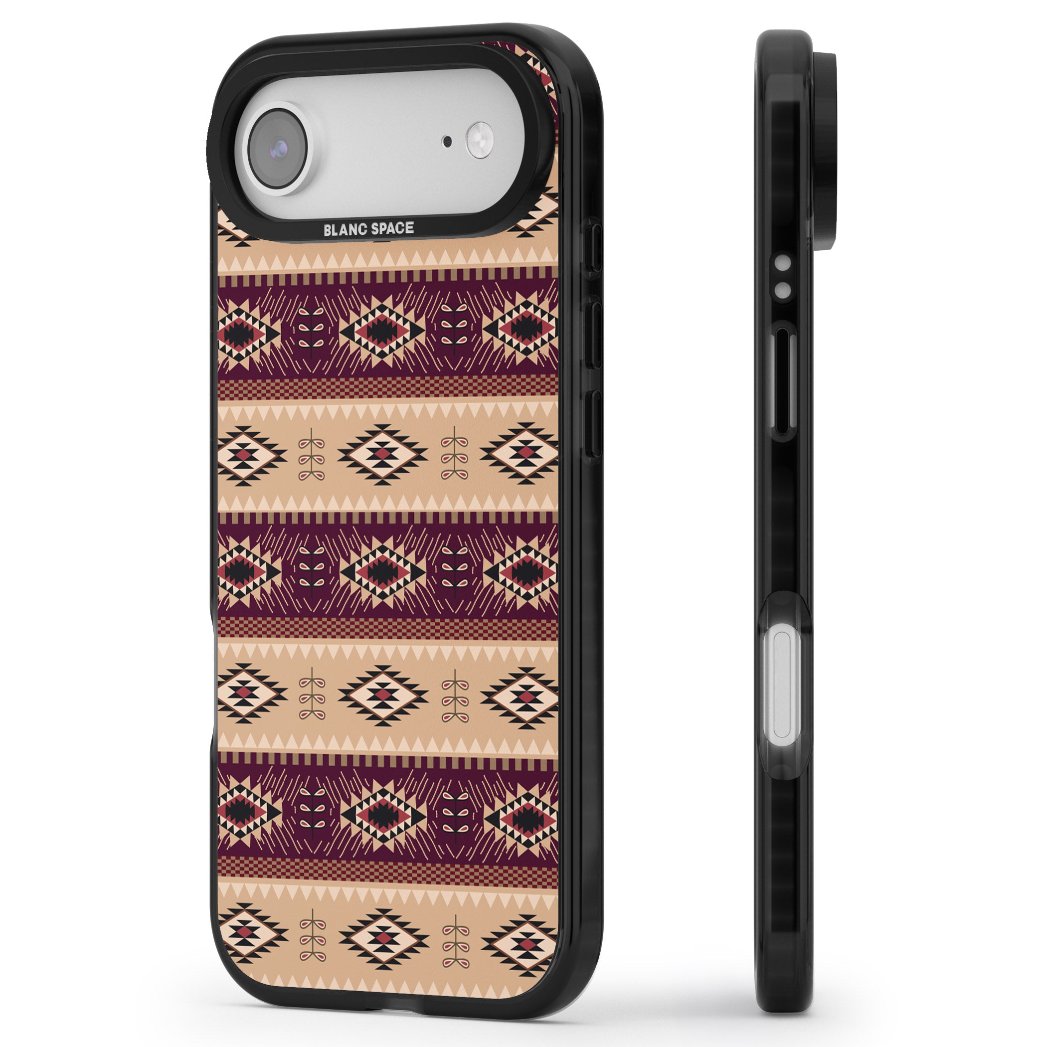 Western Poncho iPhone 17 Air Impact Pro Black Phone Case Side Profile