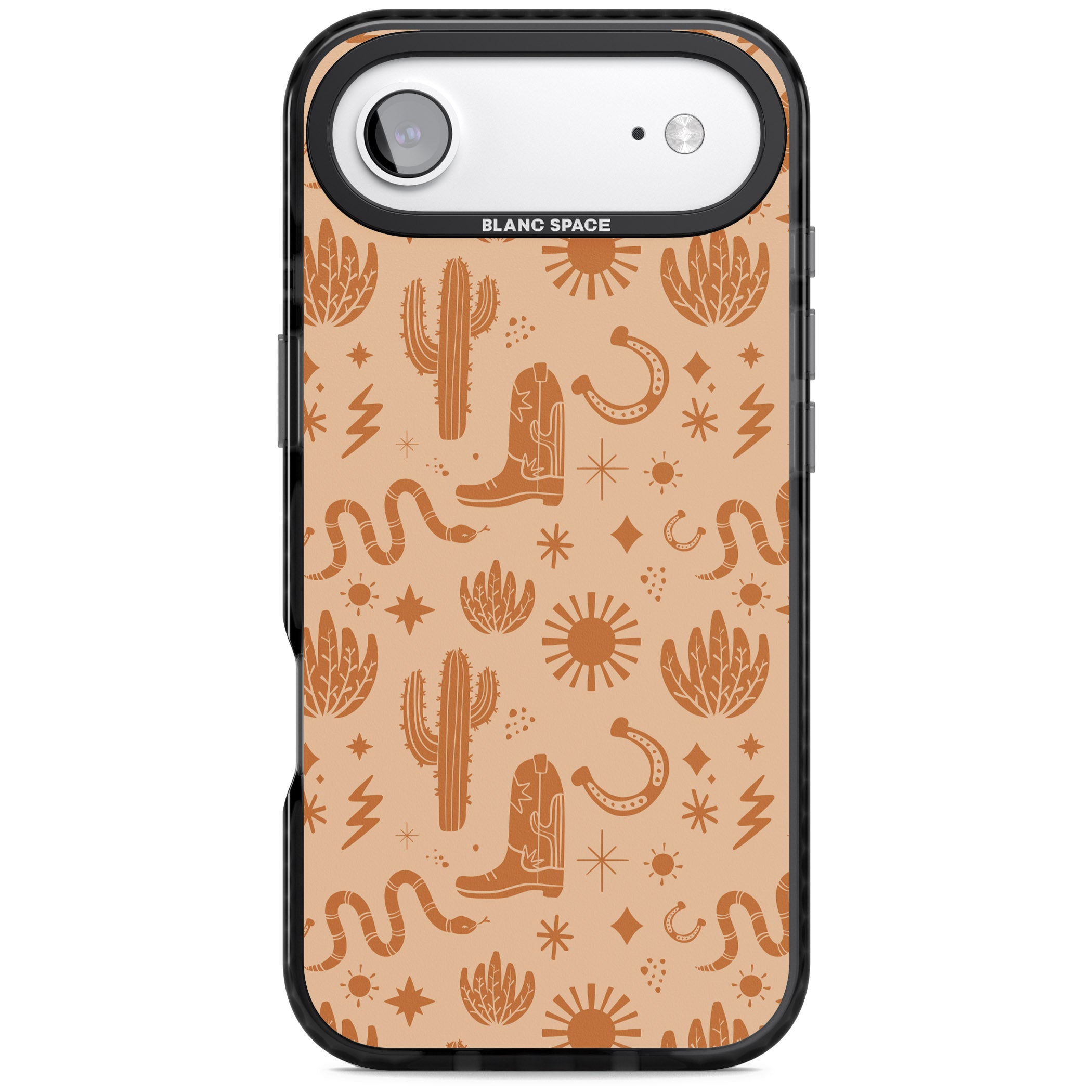 Wild West Pattern iPhone 17 Air Impact Pro Black Phone Case