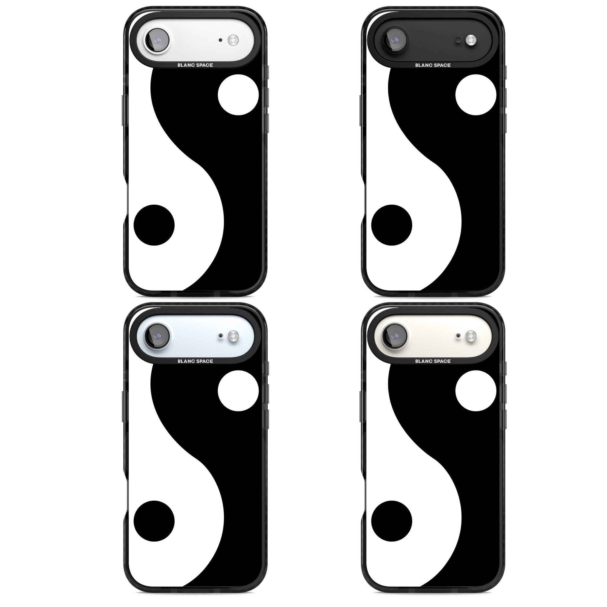 Large Yin Yang iPhone 17 Air Impact Pro Black Phone Case APT Impact Protection