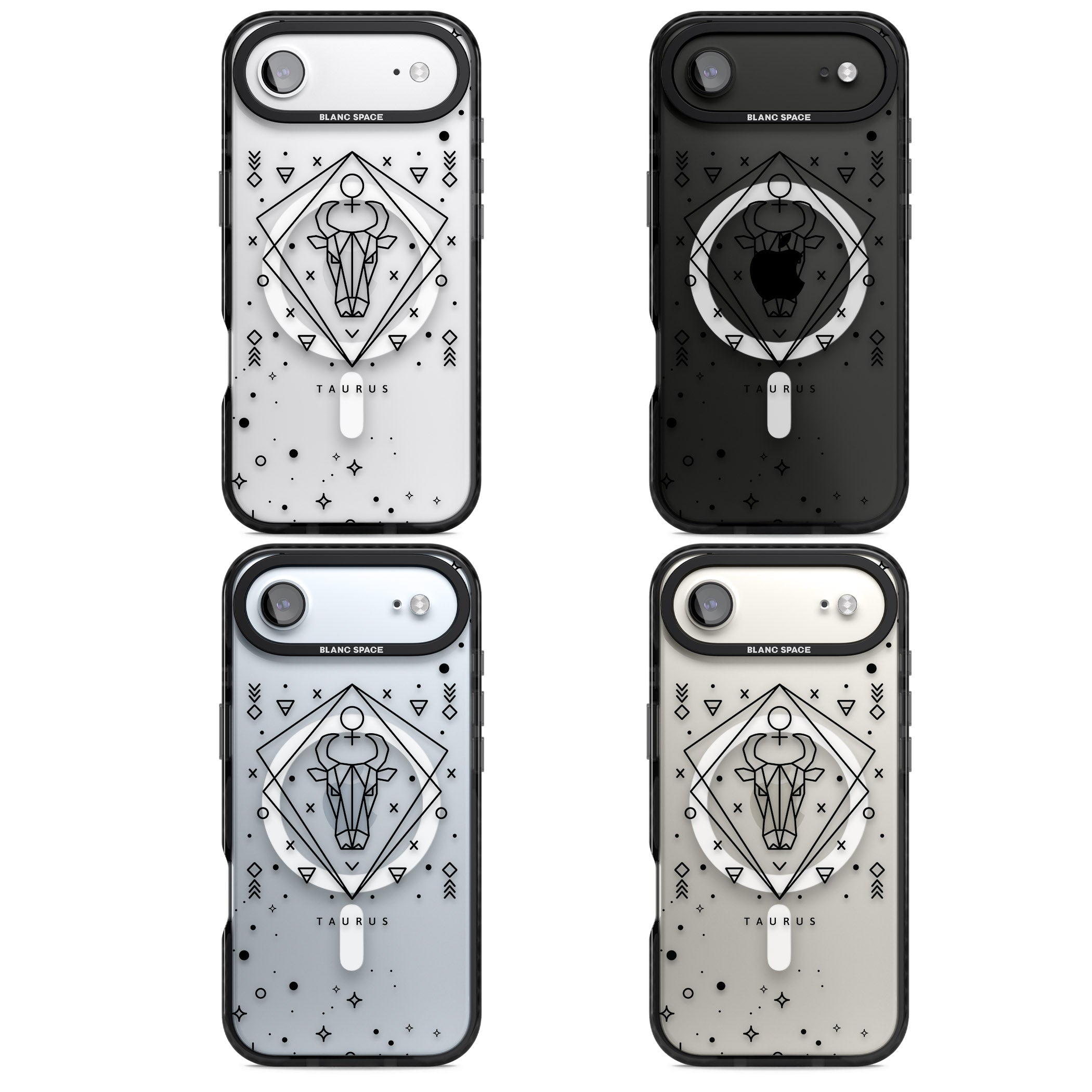 Taurus Emblem iPhone 17 Air Impact Pro Black Phone Case APT Impact Protection