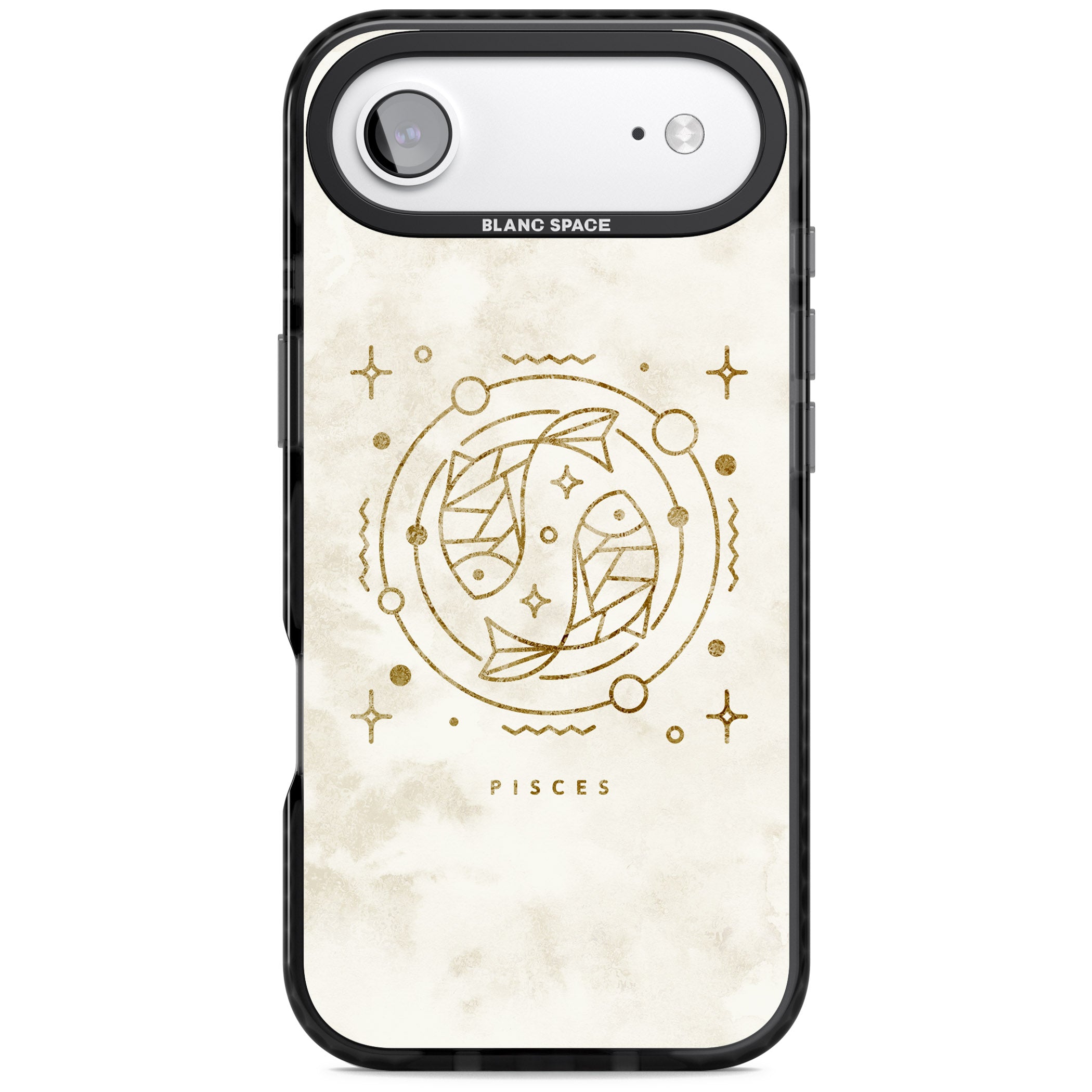 Pisces Emblem iPhone 17 Air Impact Pro Black Phone Case