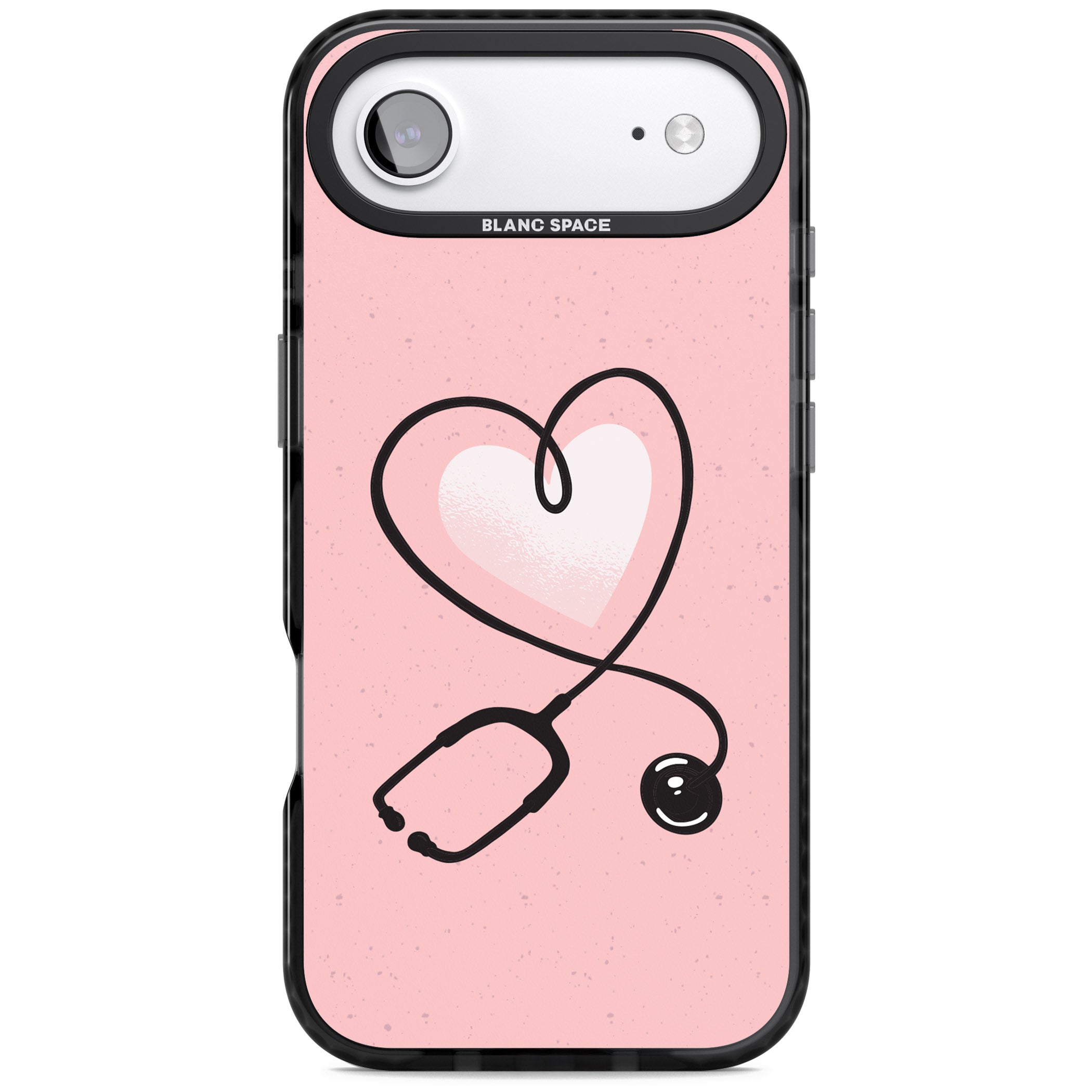 Stethoscope Heart iPhone 17 Air Impact Black Phone Case