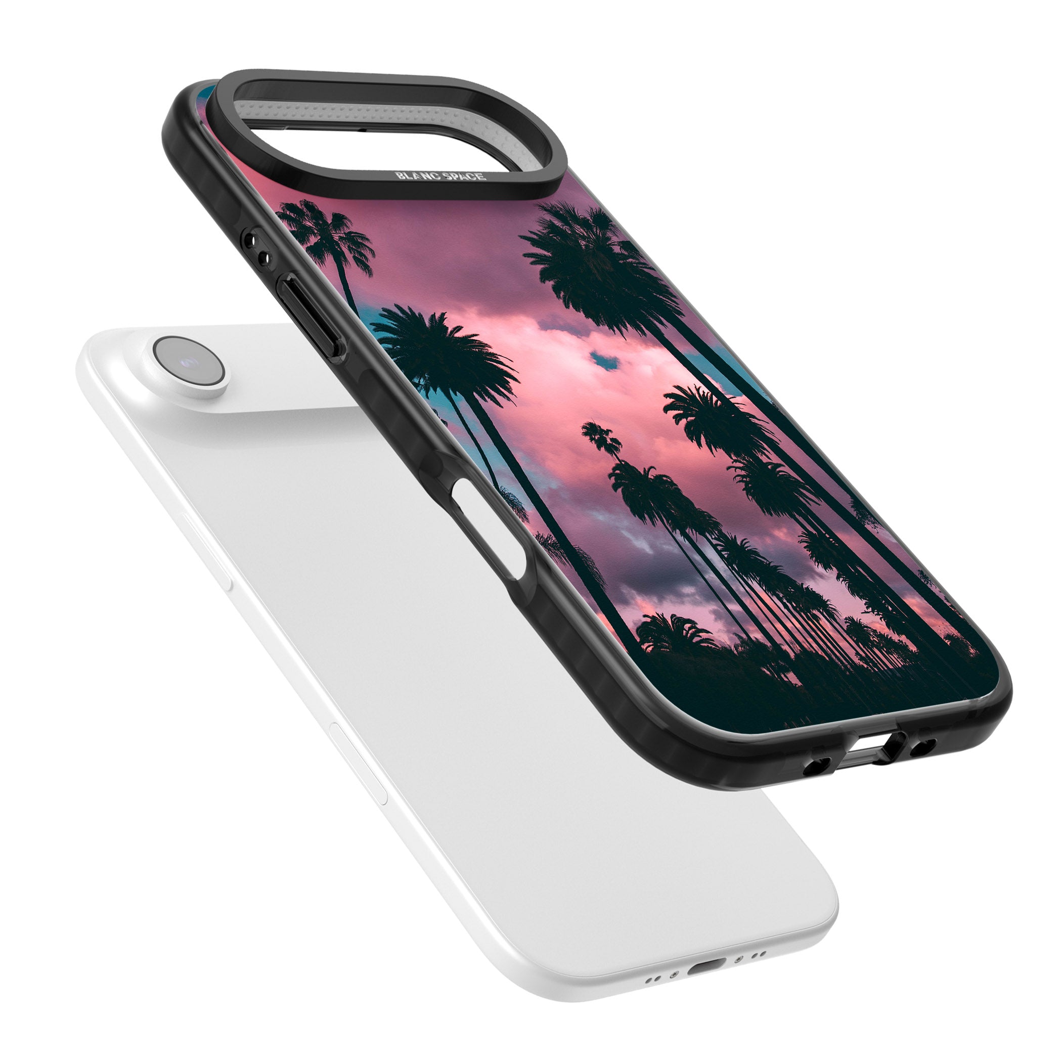 Sunset Palms iPhone 17 Air Impact Black Phone Case Colours