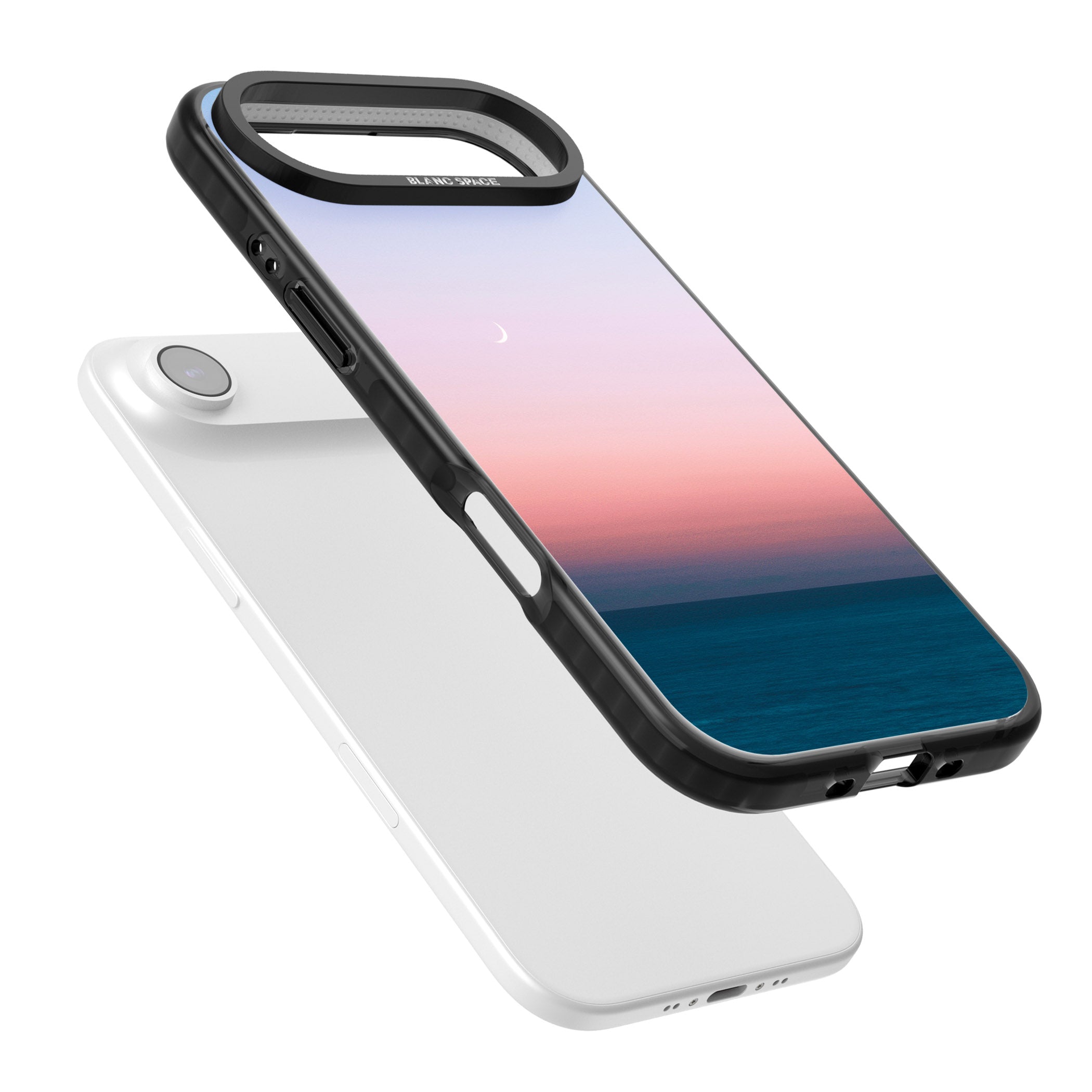 Pastel Ocean Sunset iPhone 17 Air Impact Black Phone Case Colours