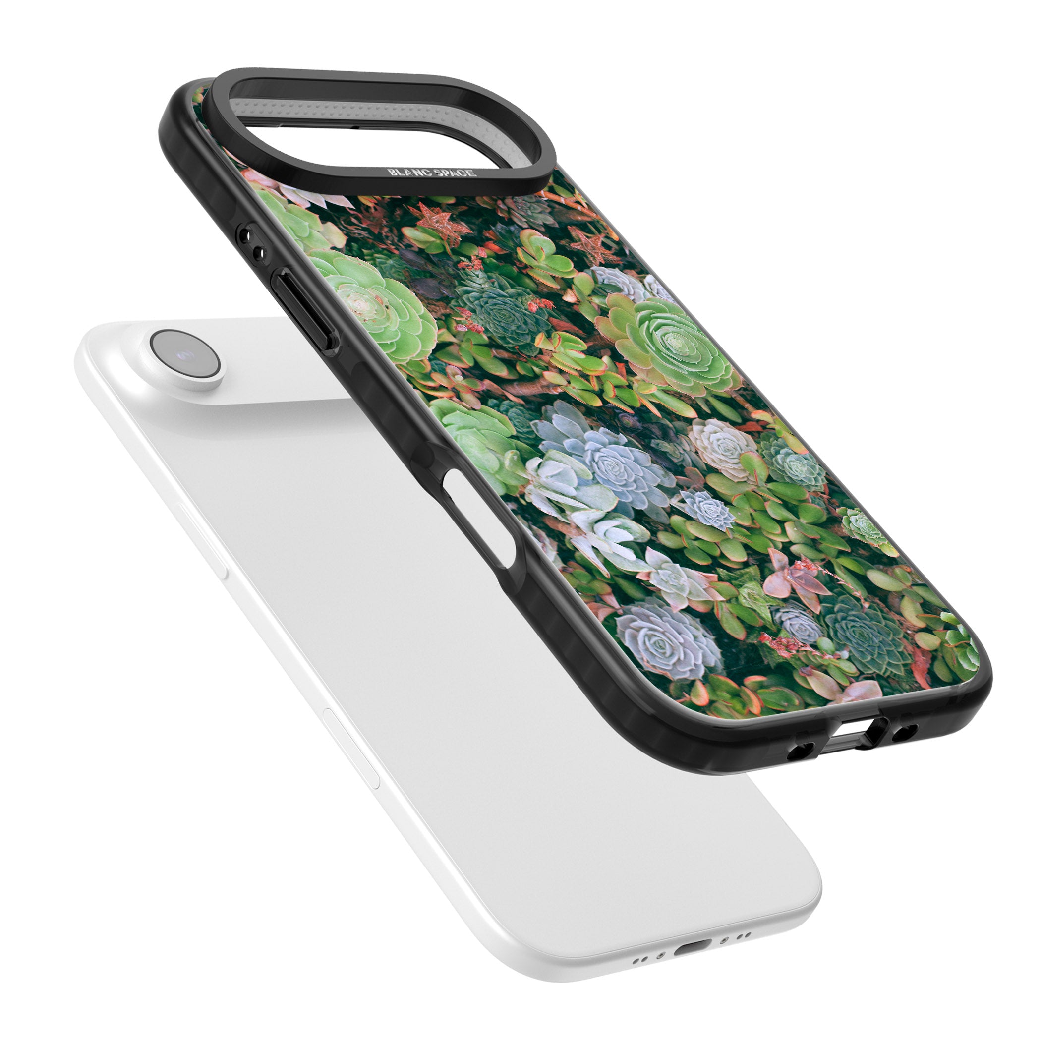 Succulent Garden iPhone 17 Air Impact Black Phone Case Colours