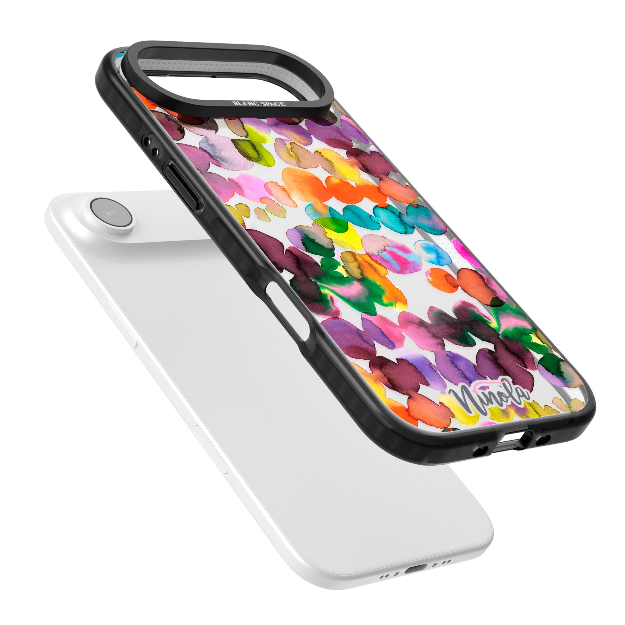 Ink Splash Hues iPhone 17 Air Impact Black Phone Case Colours