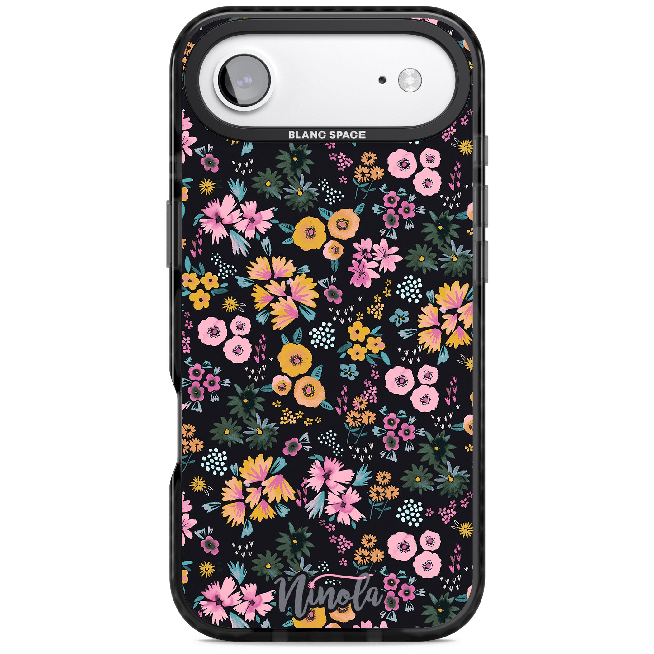 Blossom Field iPhone 17 Air Impact Black Phone Case