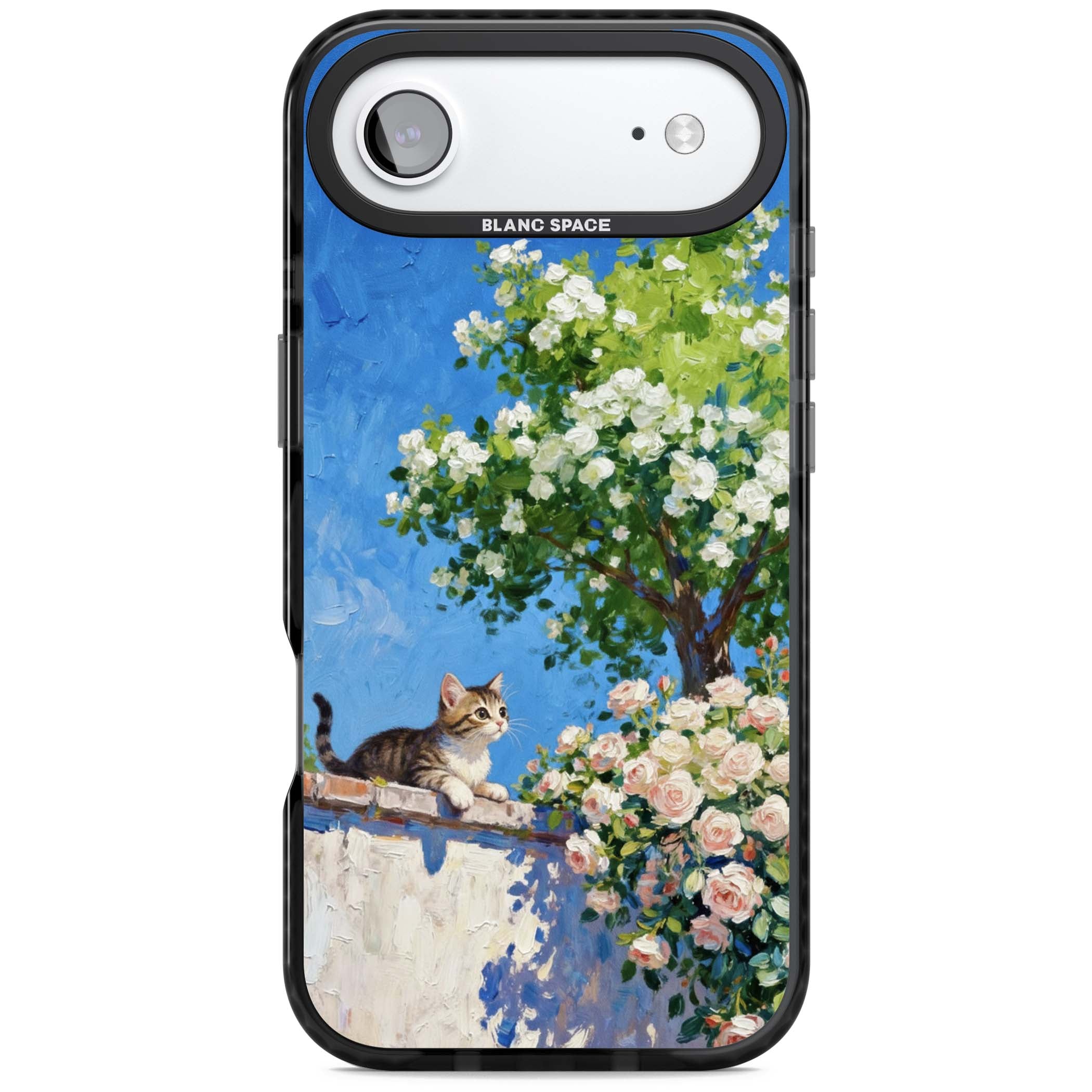 Kitten in Blooming Garden