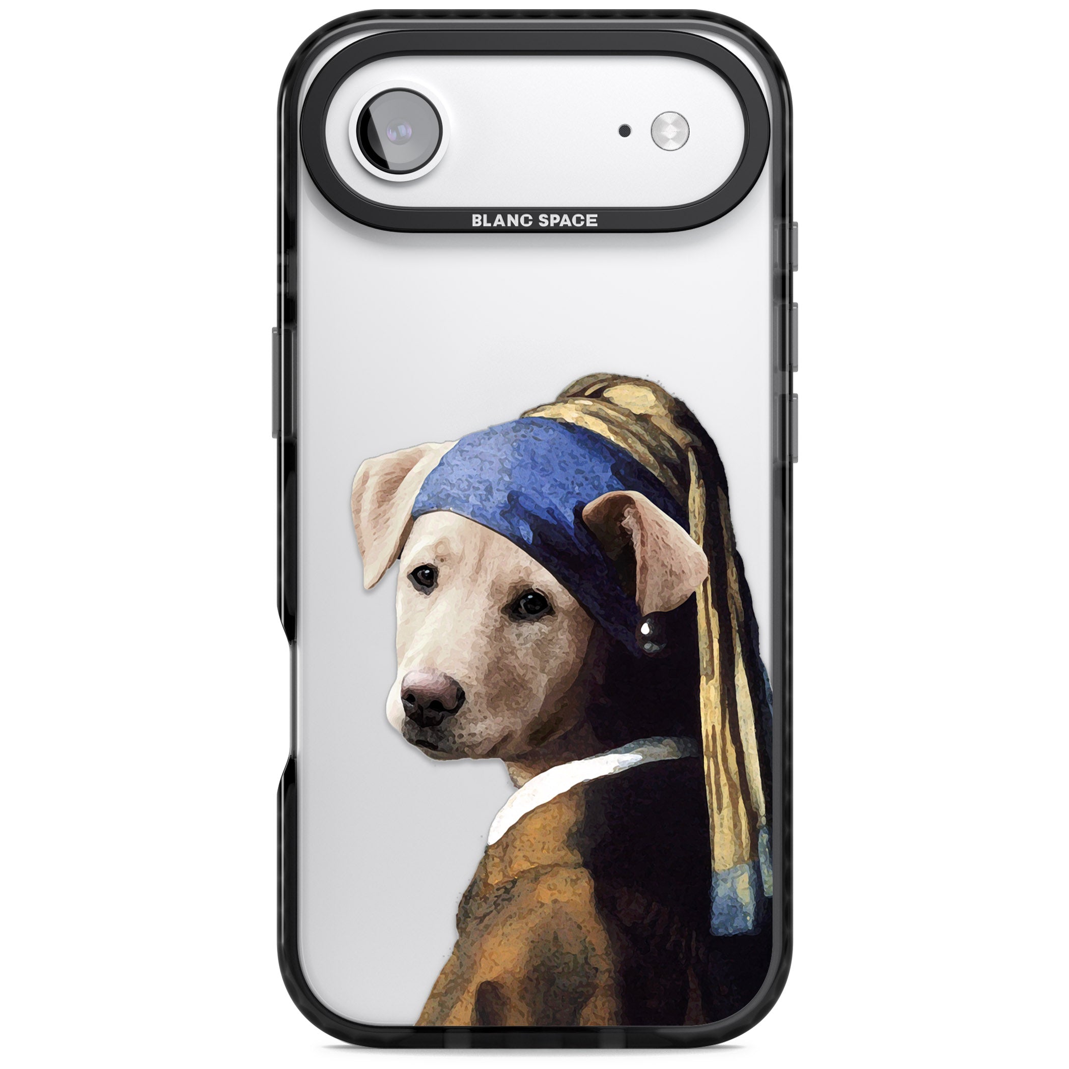 Doggo With A Pearl Earring iPhone 17 Air Impact Black Phone Case