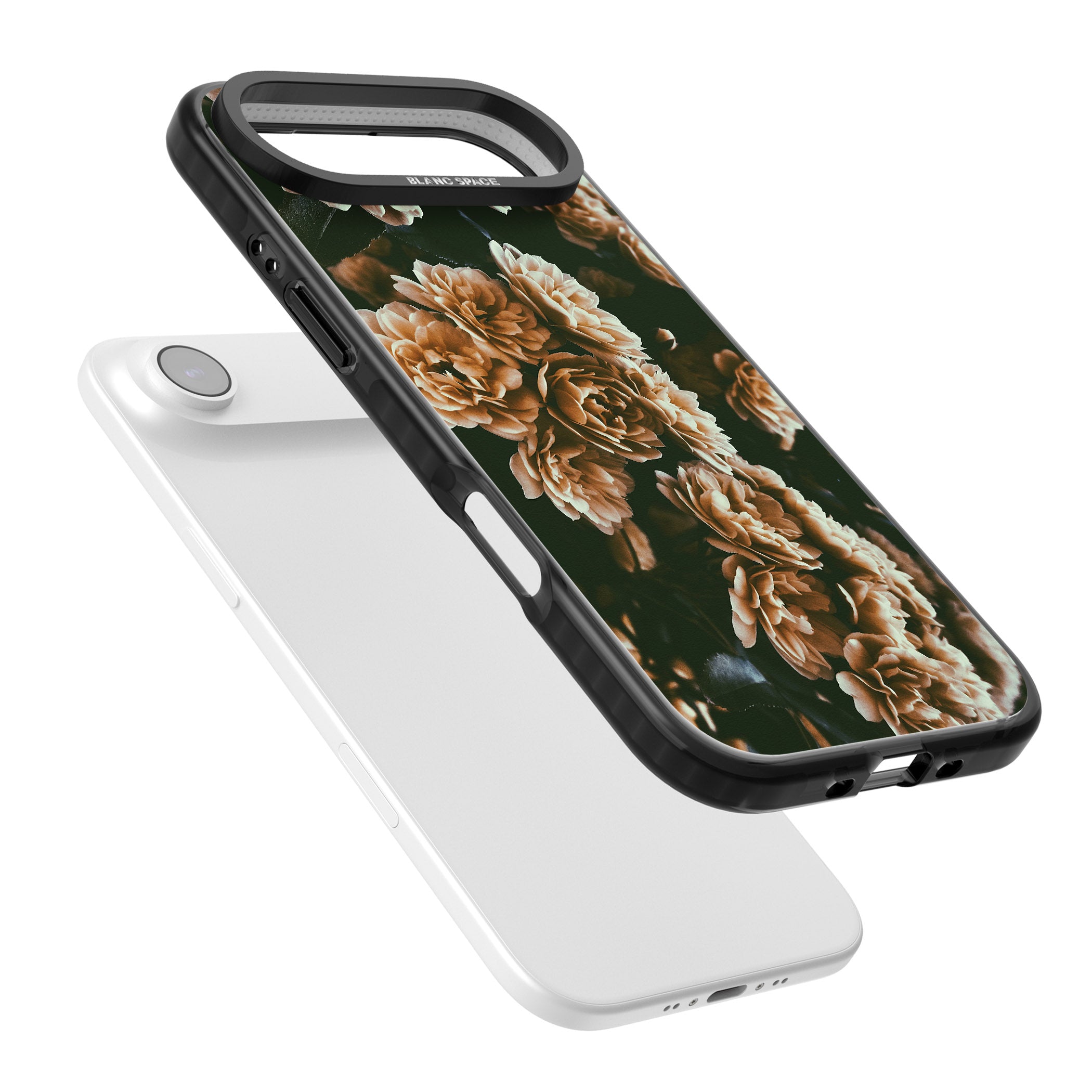 Moody Peony iPhone 17 Air Impact Black Phone Case Colours