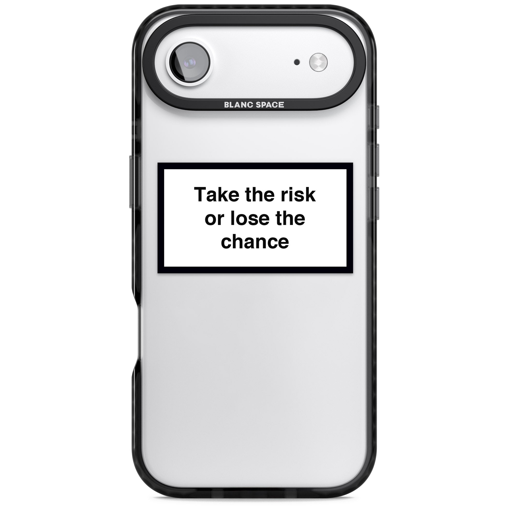 Take The Risk Or Lose The Chance iPhone 17 Air Impact Black Phone Case