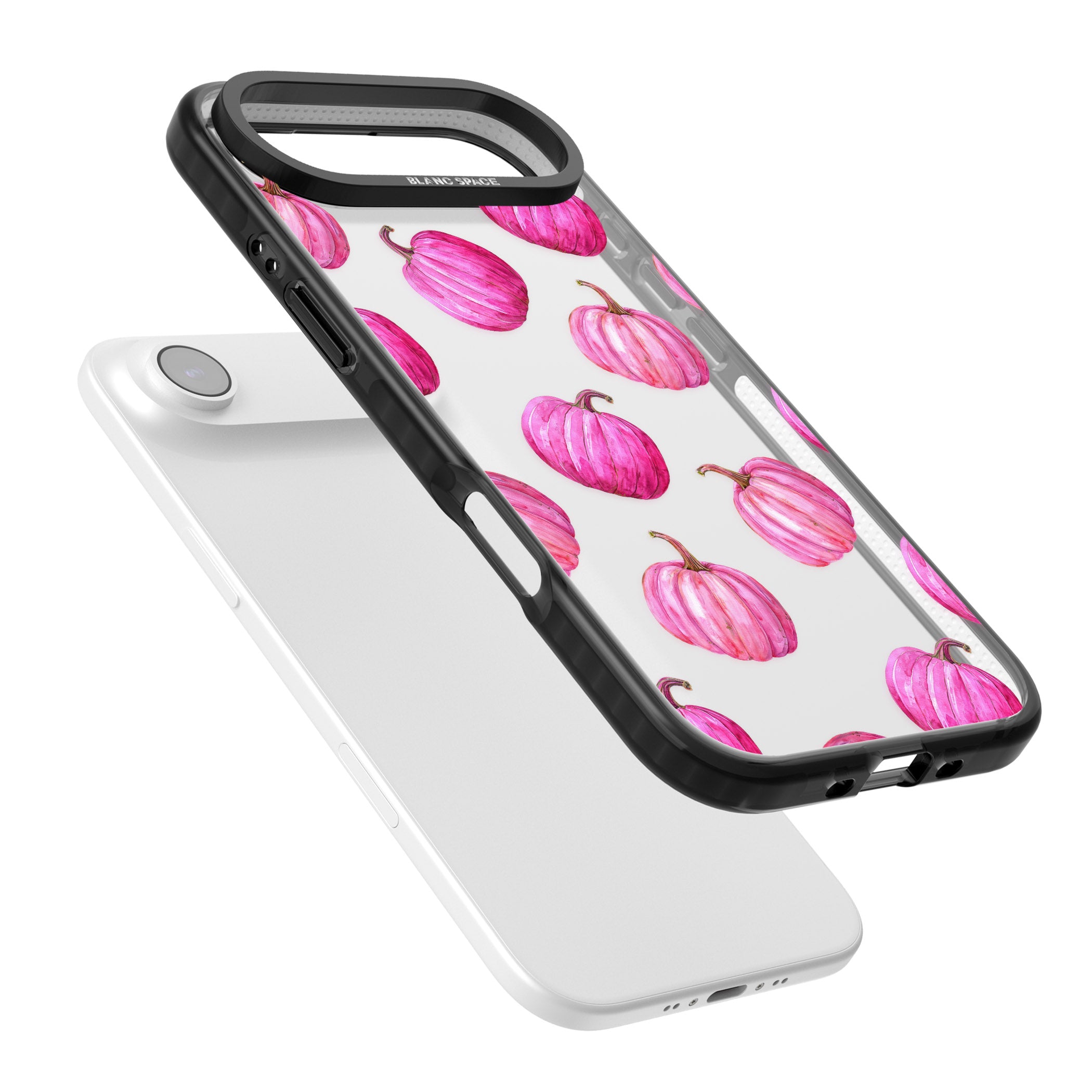 Pink Pumpkins iPhone 17 Air Impact Black Phone Case Colours