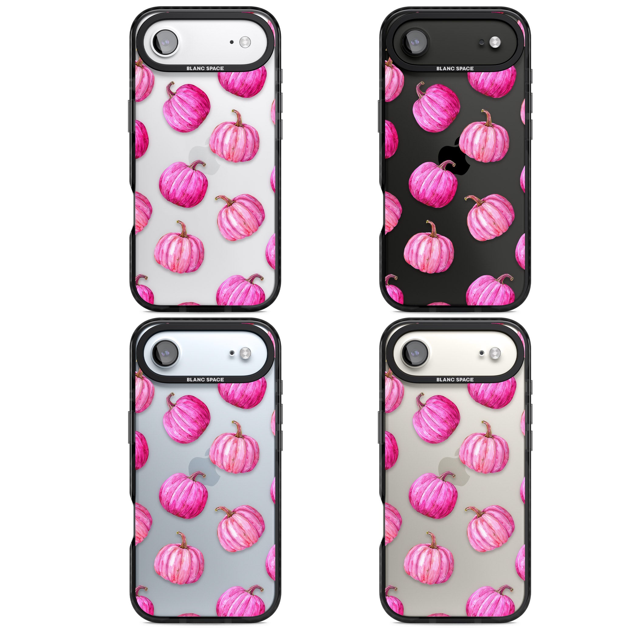Pink Pumpkins iPhone 17 Air Impact Black Phone Case APT Impact Protection