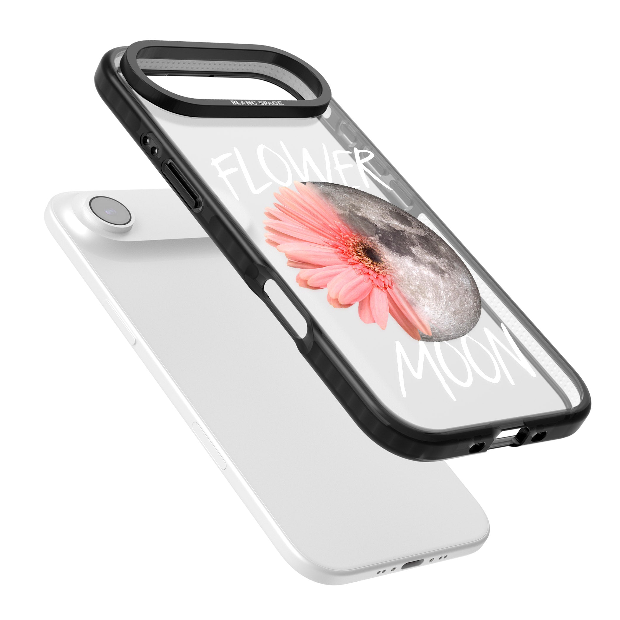 Flower Moon iPhone 17 Air Impact Black Phone Case Colours