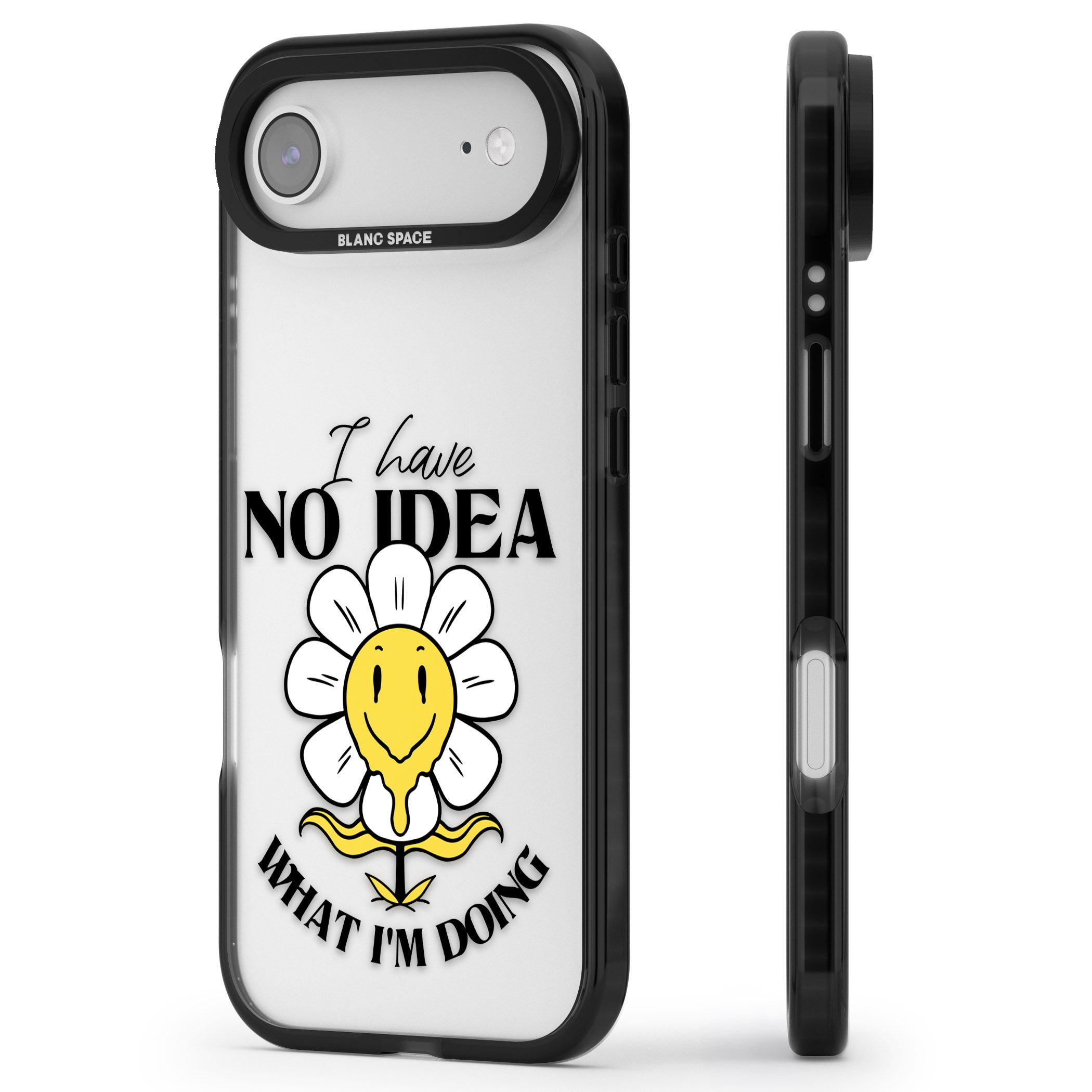 No Idea iPhone 17 Air Impact Black Phone Case Side Profile