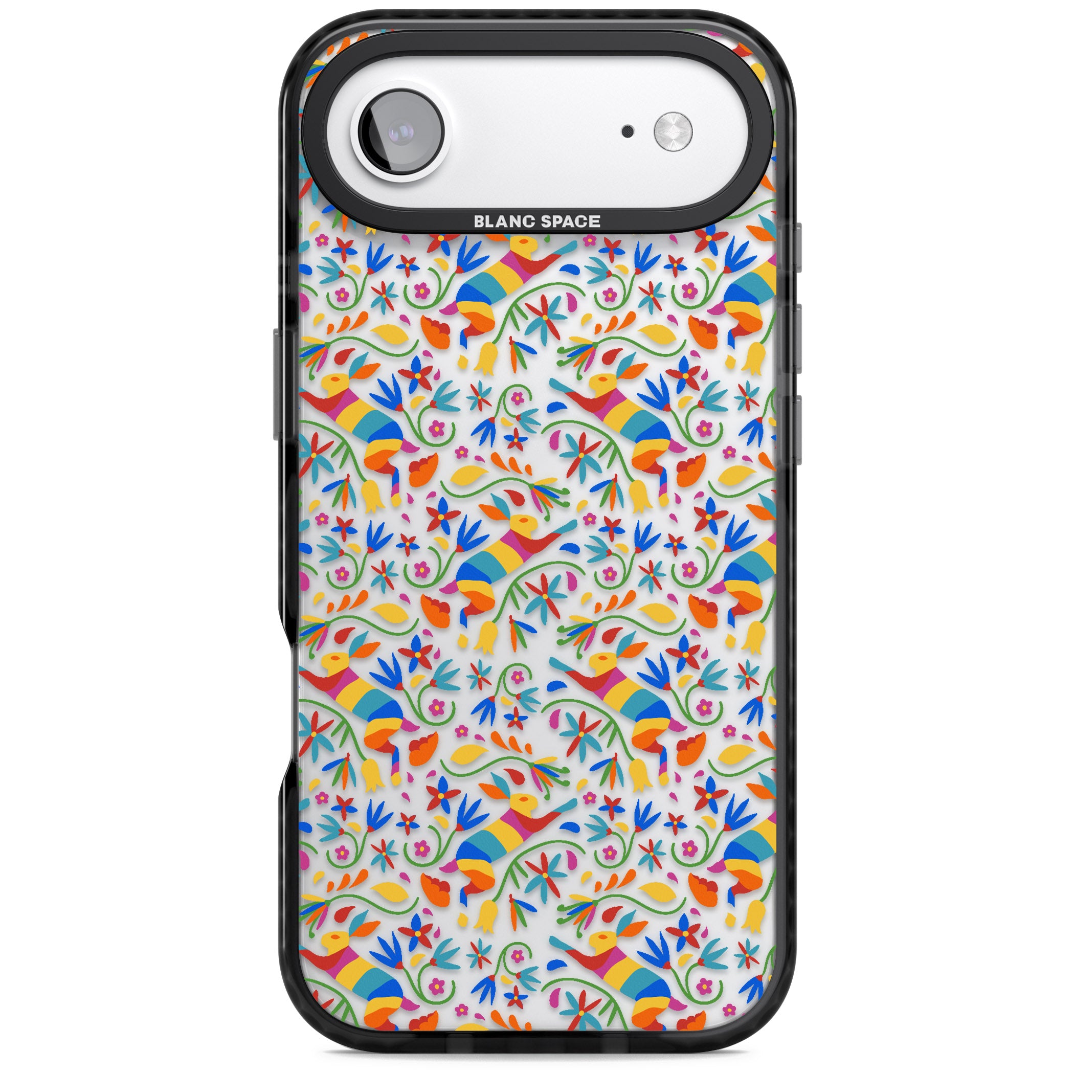 Vibrant Floral Mosaic iPhone 17 Air Impact Black Phone Case