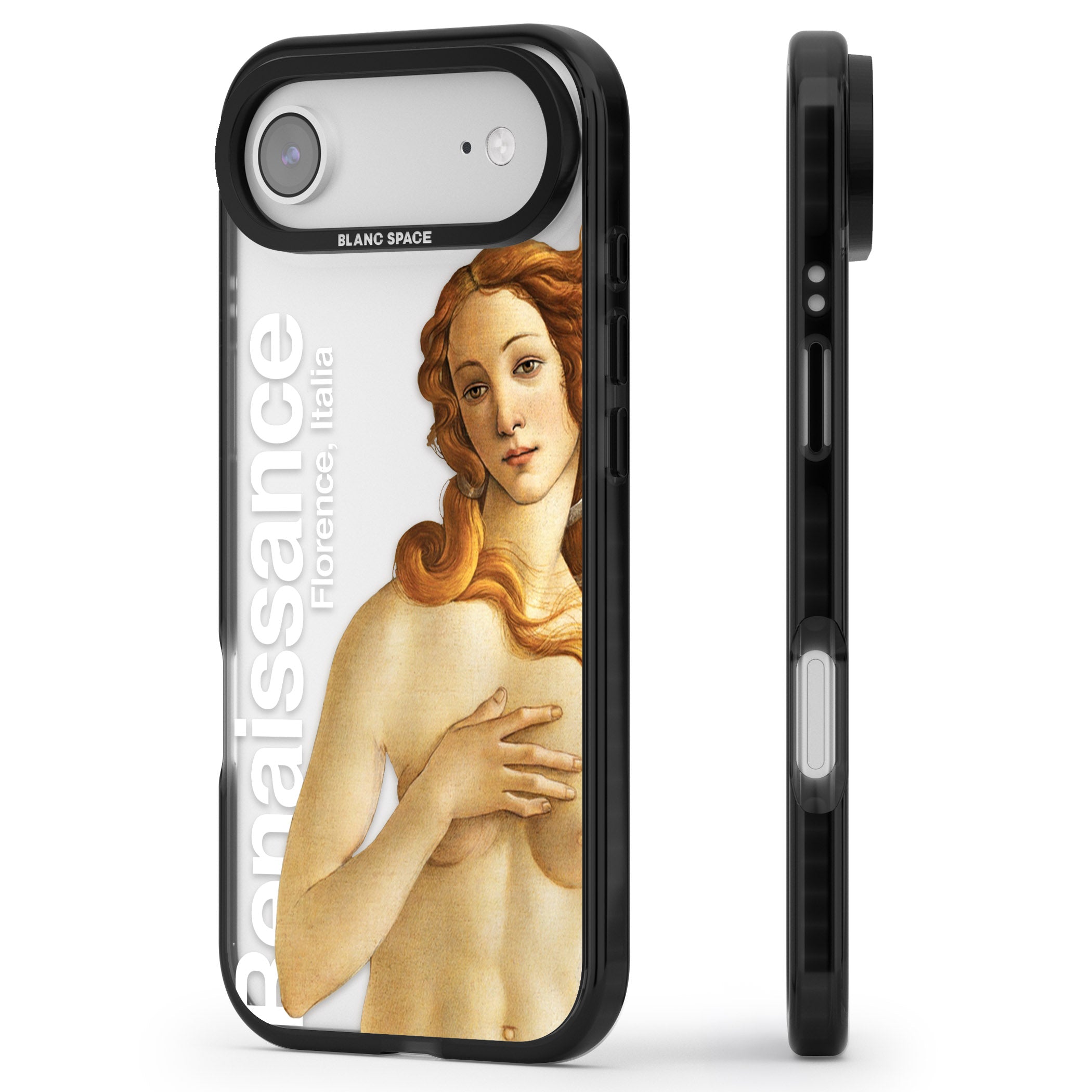 Florence Renaissance iPhone 17 Air Impact Black Phone Case Side Profile