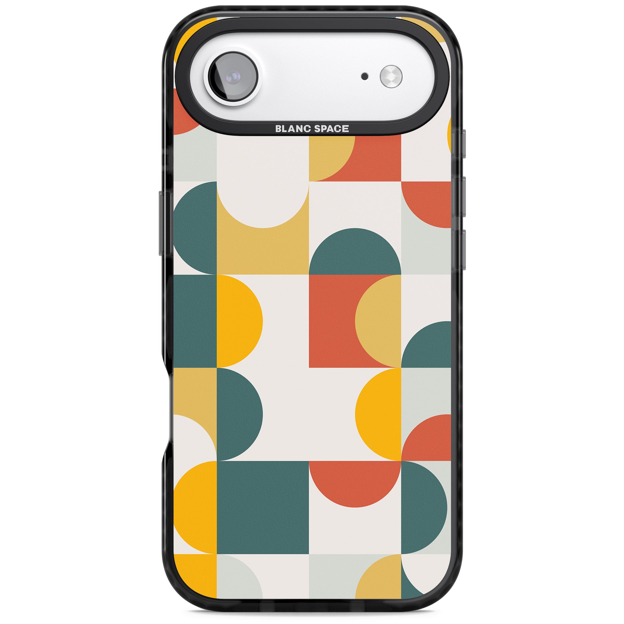 Retro Color Blocks iPhone 17 Air Impact Black Phone Case