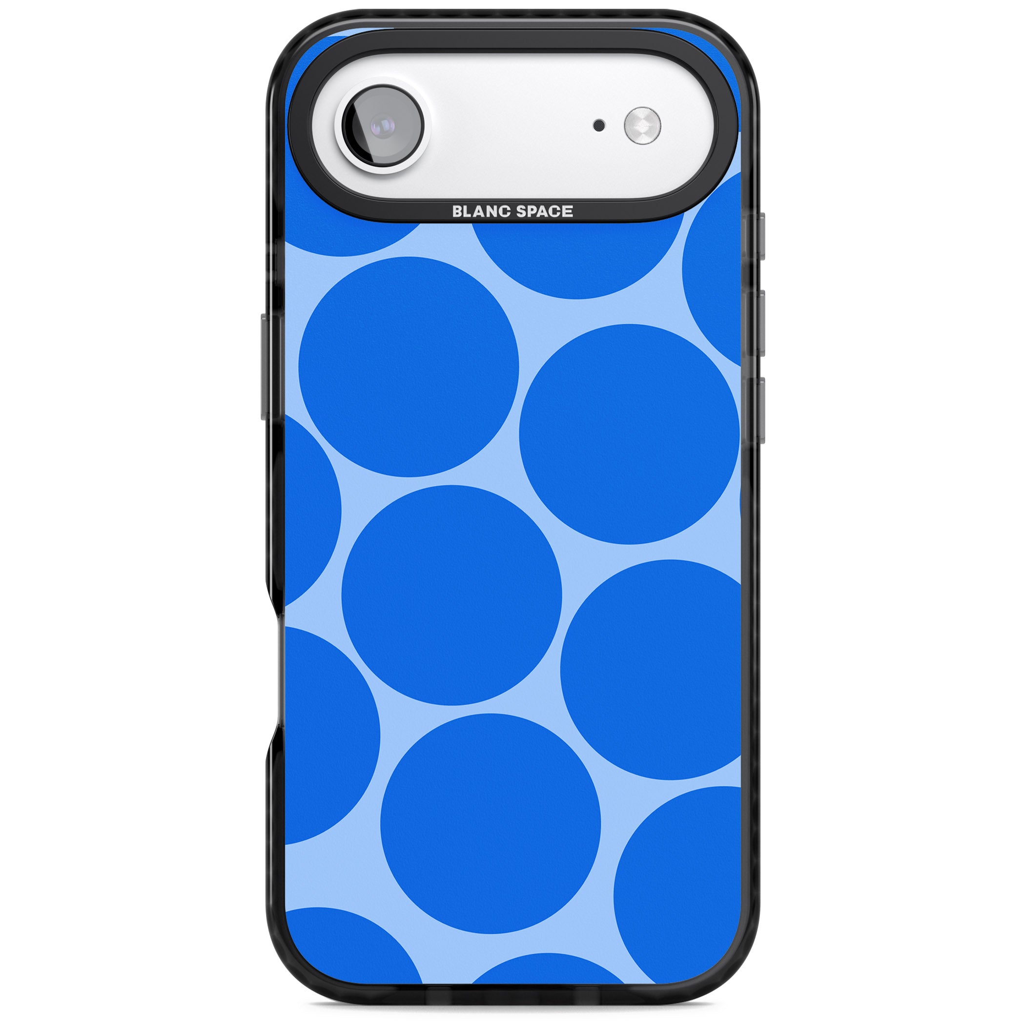 Retro Blue Dot iPhone 17 Air Impact Black Phone Case