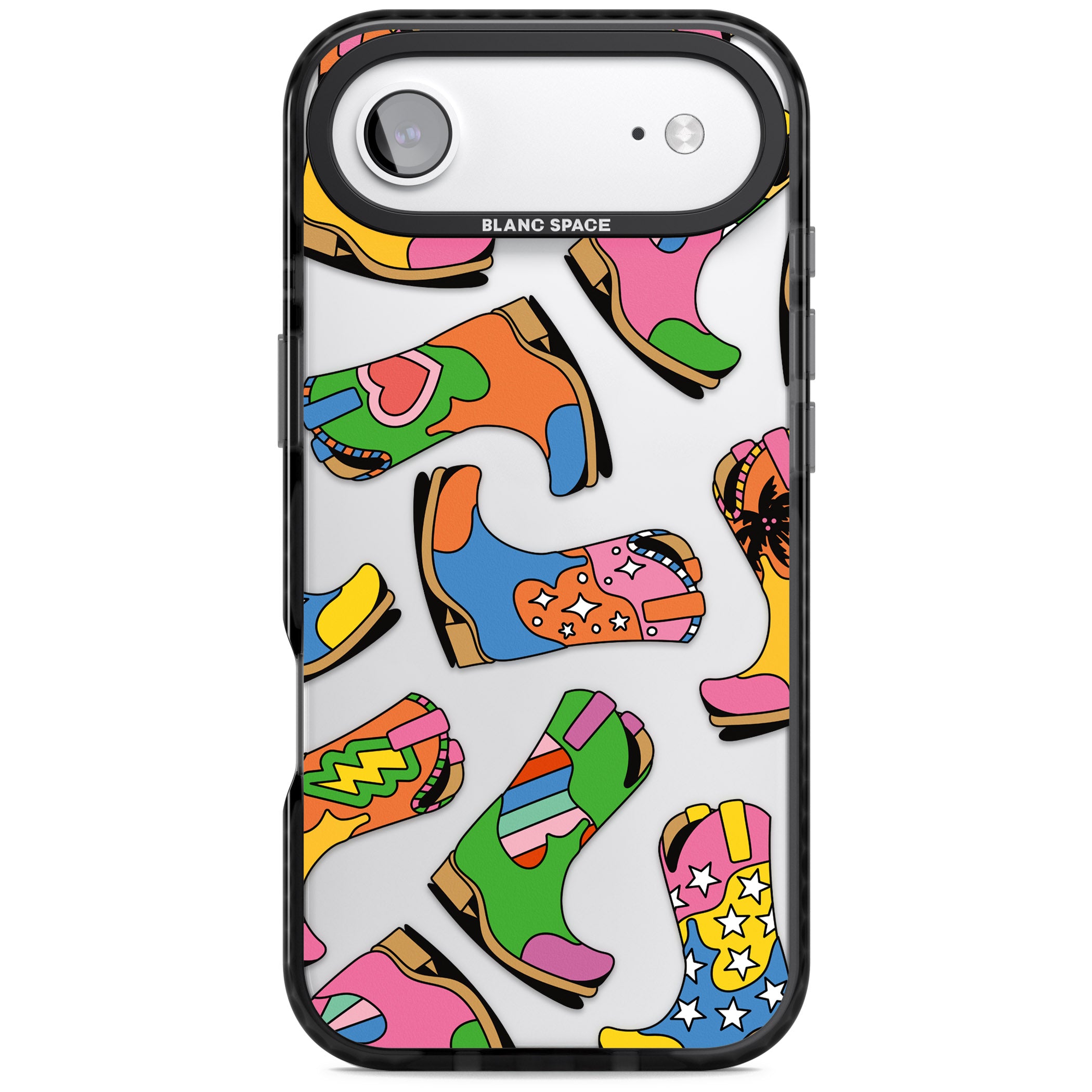 Starburst Boots iPhone 17 Air Impact Black Phone Case