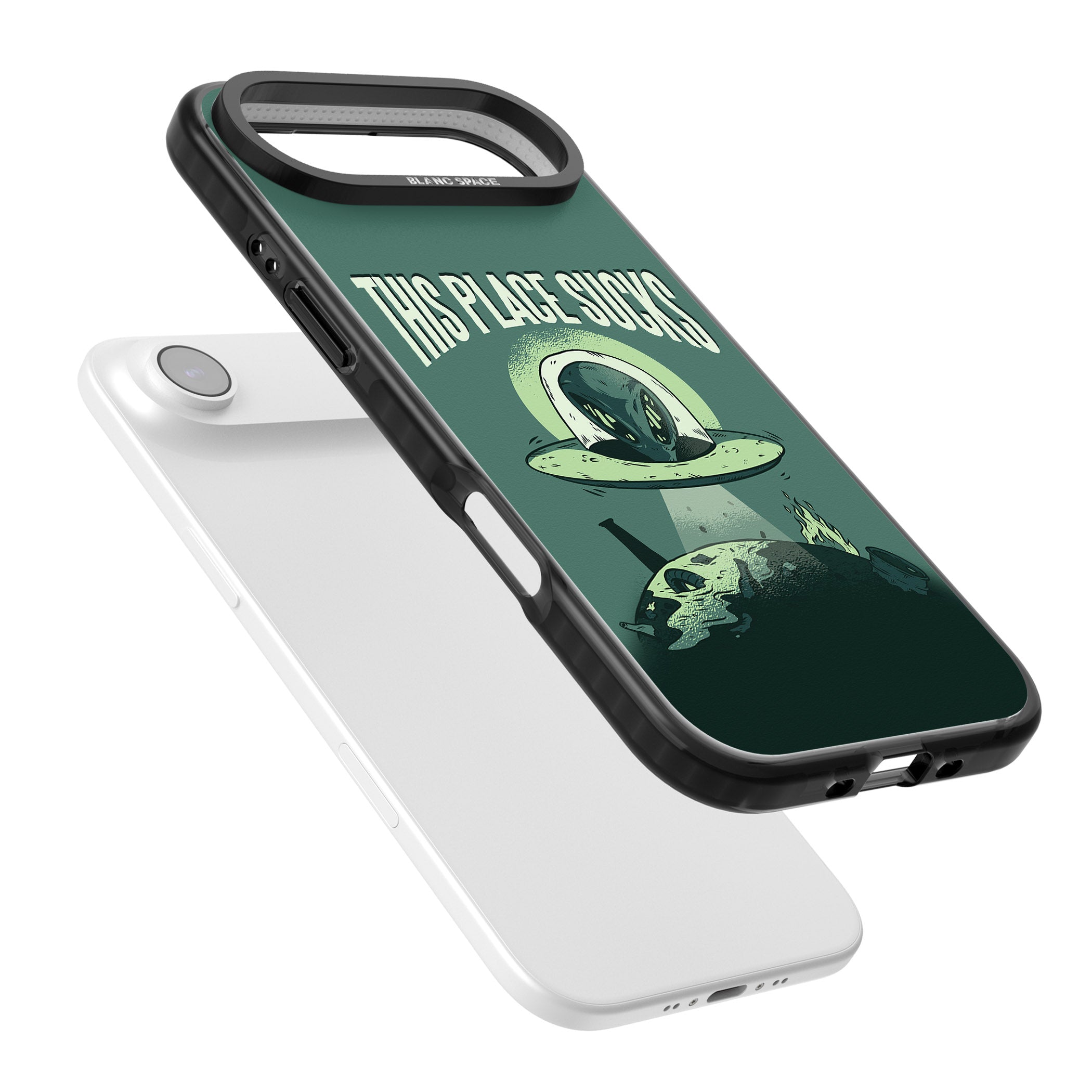 Earth Sucks iPhone 17 Air Impact Black Phone Case Colours