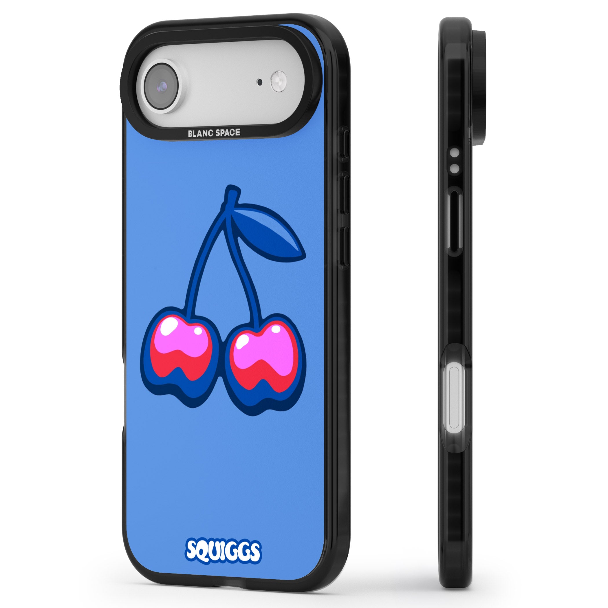 Cherry Bomb iPhone 17 Air Impact Black Phone Case Side Profile