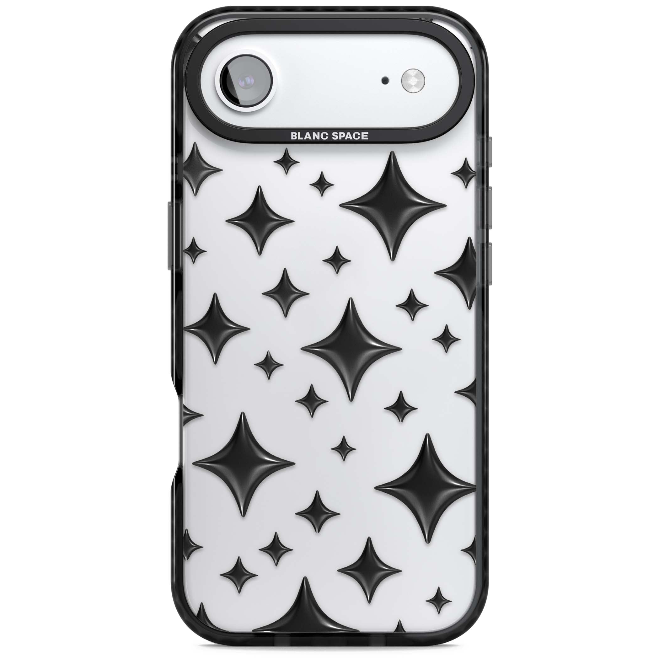 Black Puff Sparkle Pattern