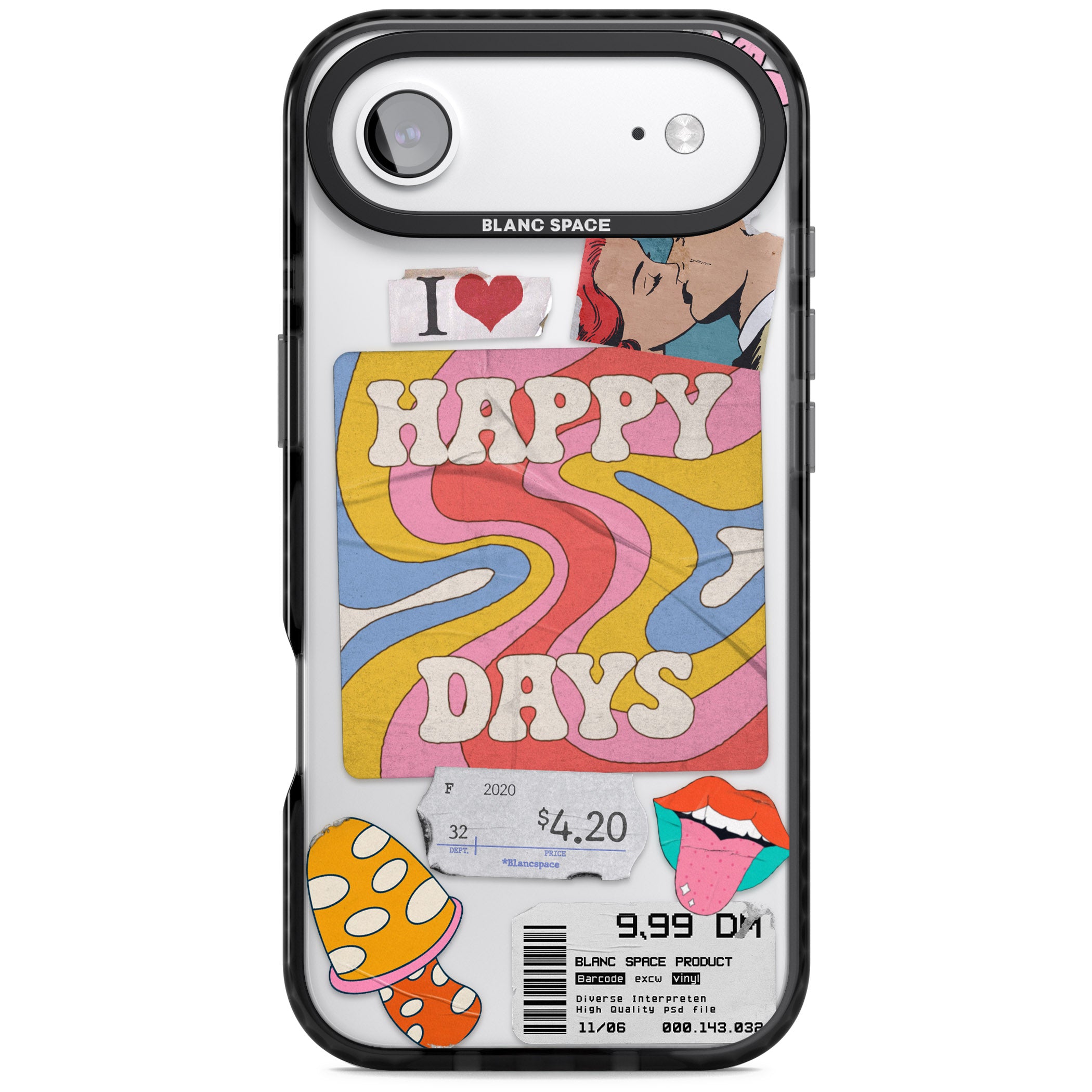 Groovy Trip iPhone 17 Air Impact Black Phone Case