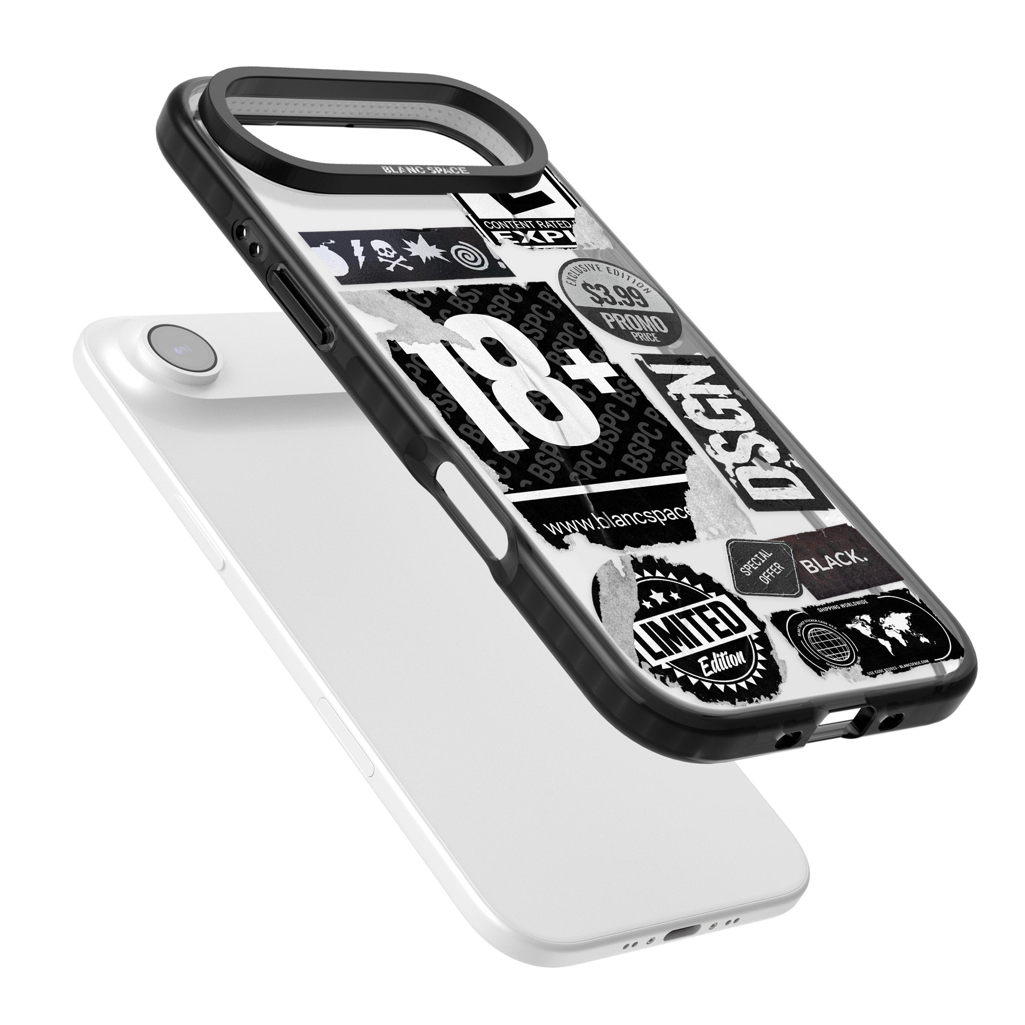 Black Sticker Mix iPhone 17 Air Impact Black Phone Case Colours