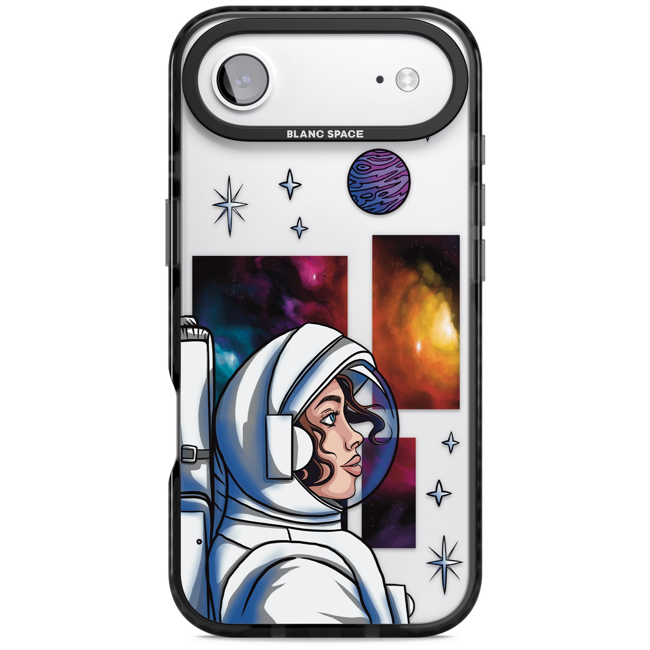 Cosmic Ambition iPhone 17 Air Impact Black Phone Case