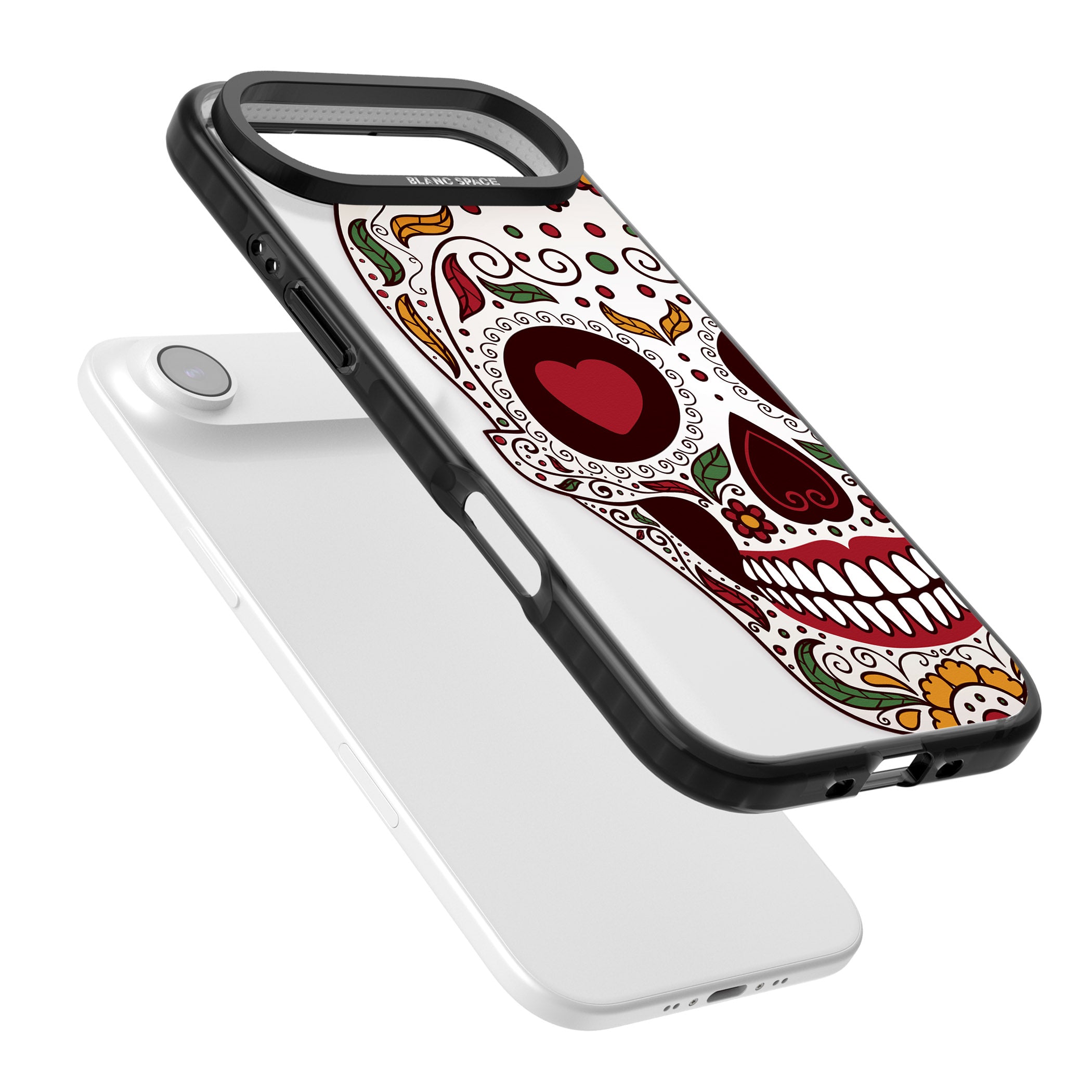 Autumn Sugar Skull iPhone 17 Air Impact Black Phone Case Colours