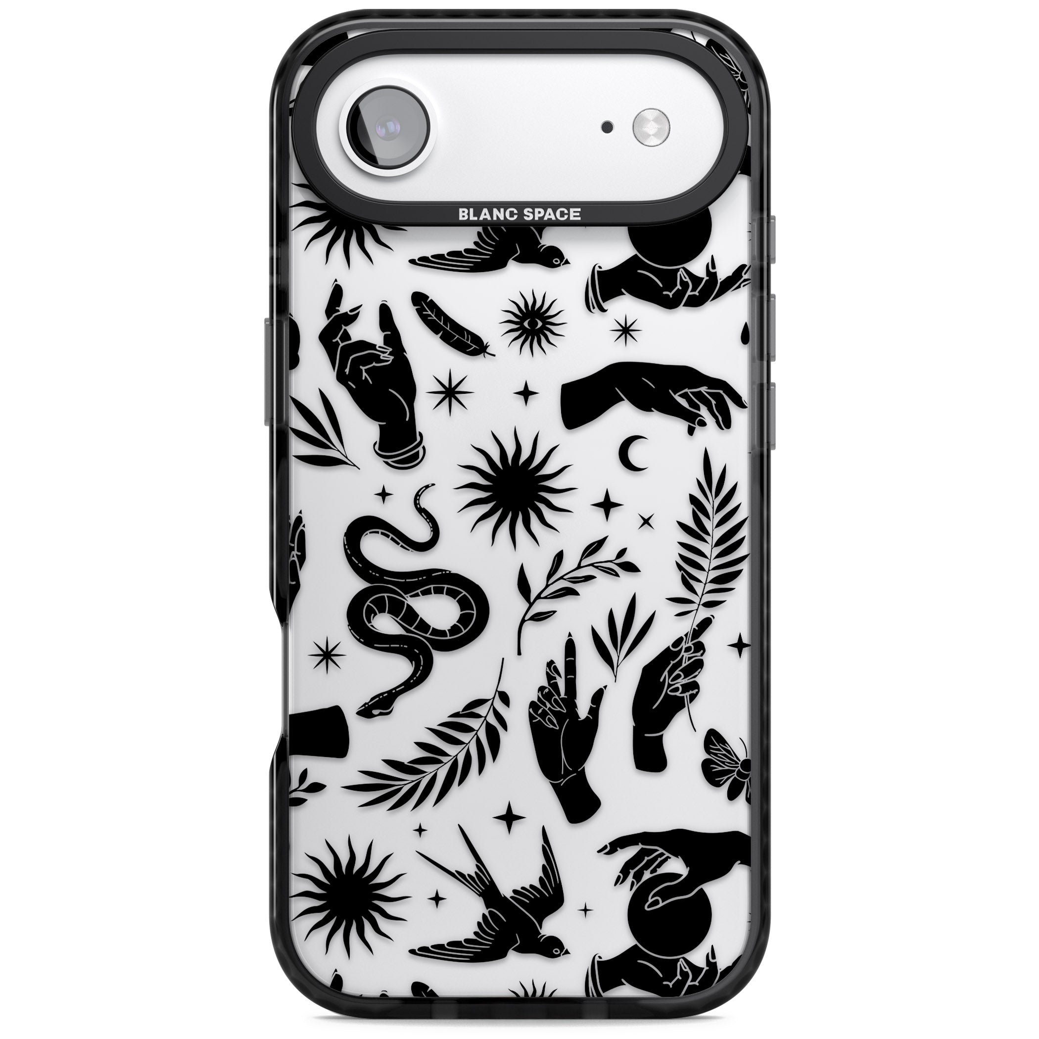 Celestial Pattern (Black) iPhone 17 Air Impact Black Phone Case