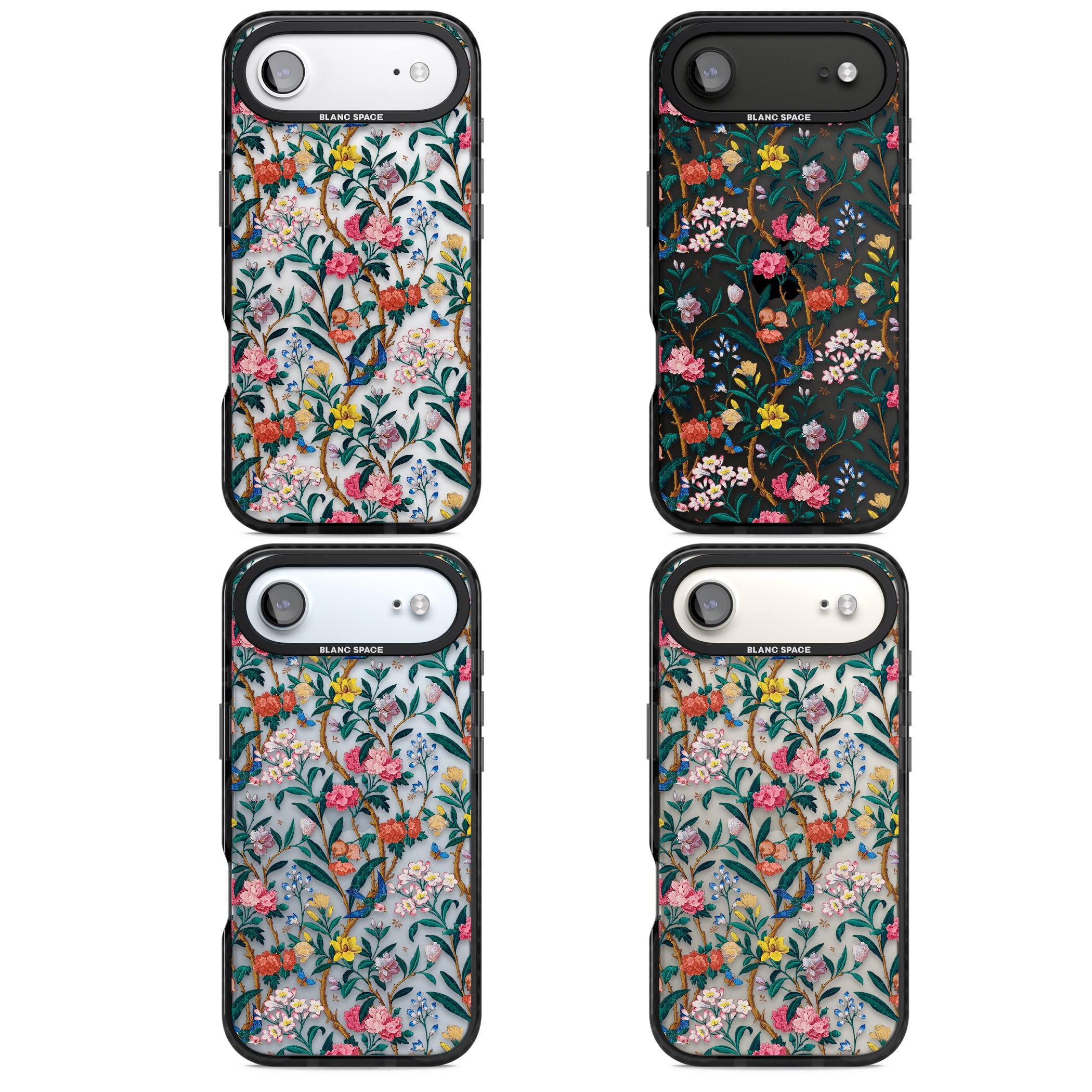 Vines & Flowers iPhone 17 Air Impact Black Phone Case APT Impact Protection