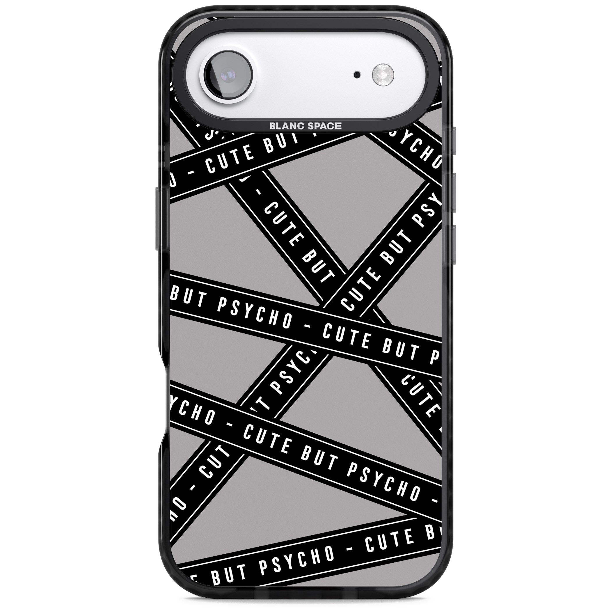 Cute But Psycho iPhone 17 Air Impact Black Phone Case