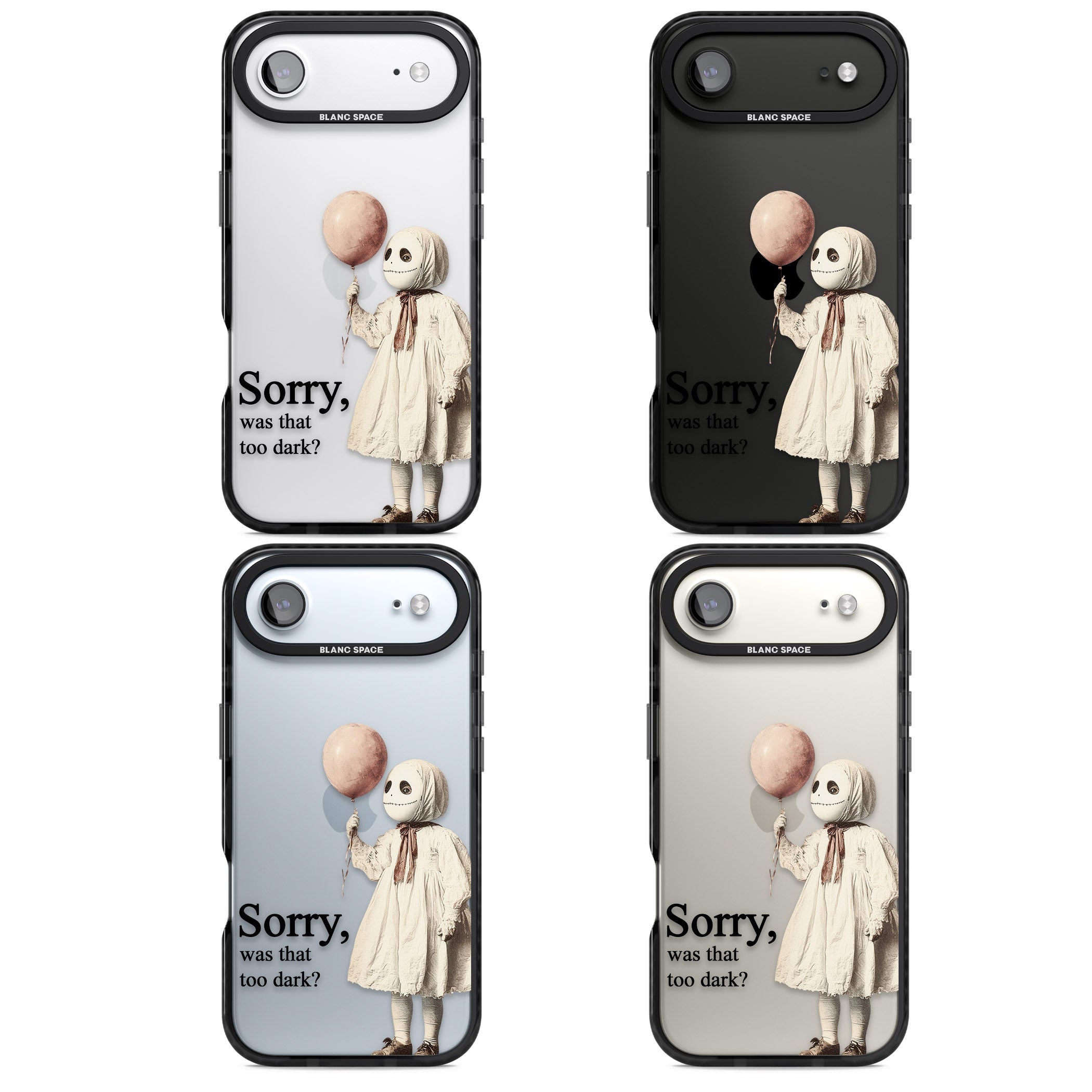 Sorry Was That Too Dark iPhone 17 Air Impact Black Phone Case APT Impact Protection