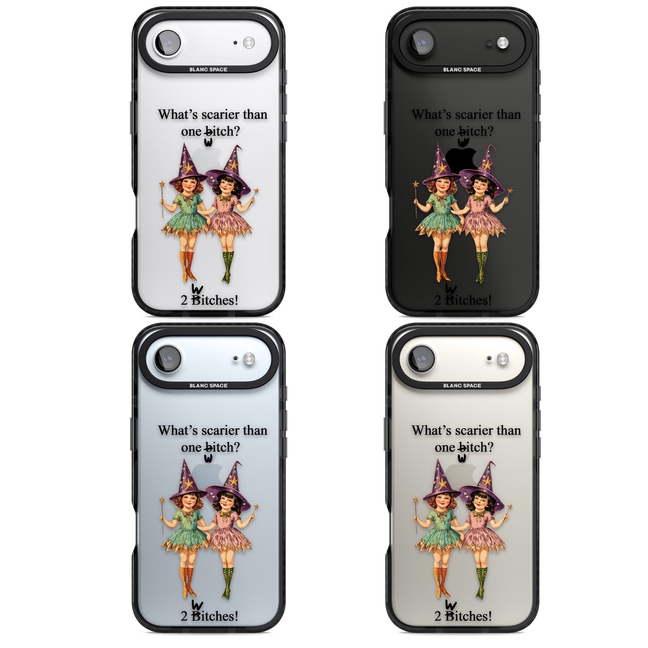 Two Witches iPhone 17 Air Impact Black Phone Case APT Impact Protection