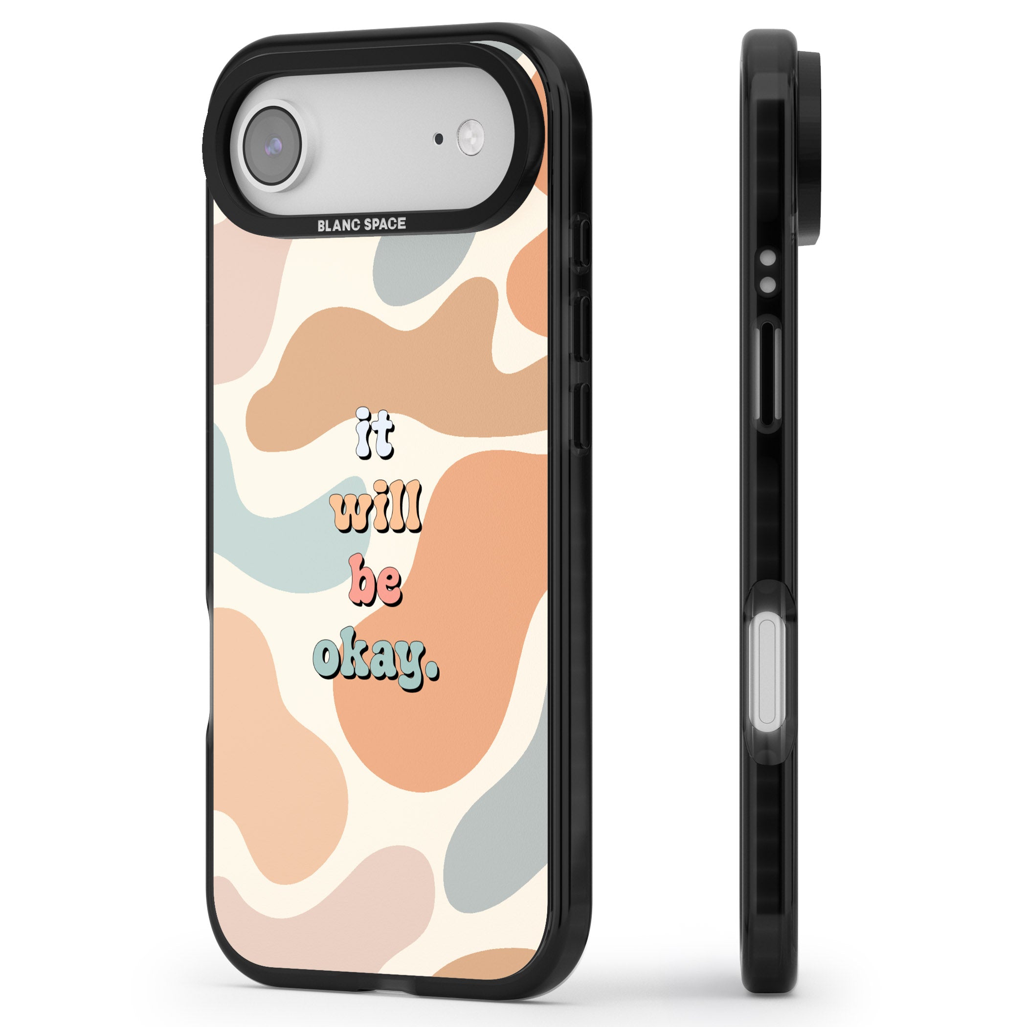 It Will Be Okay iPhone 17 Air Impact Black Phone Case Side Profile