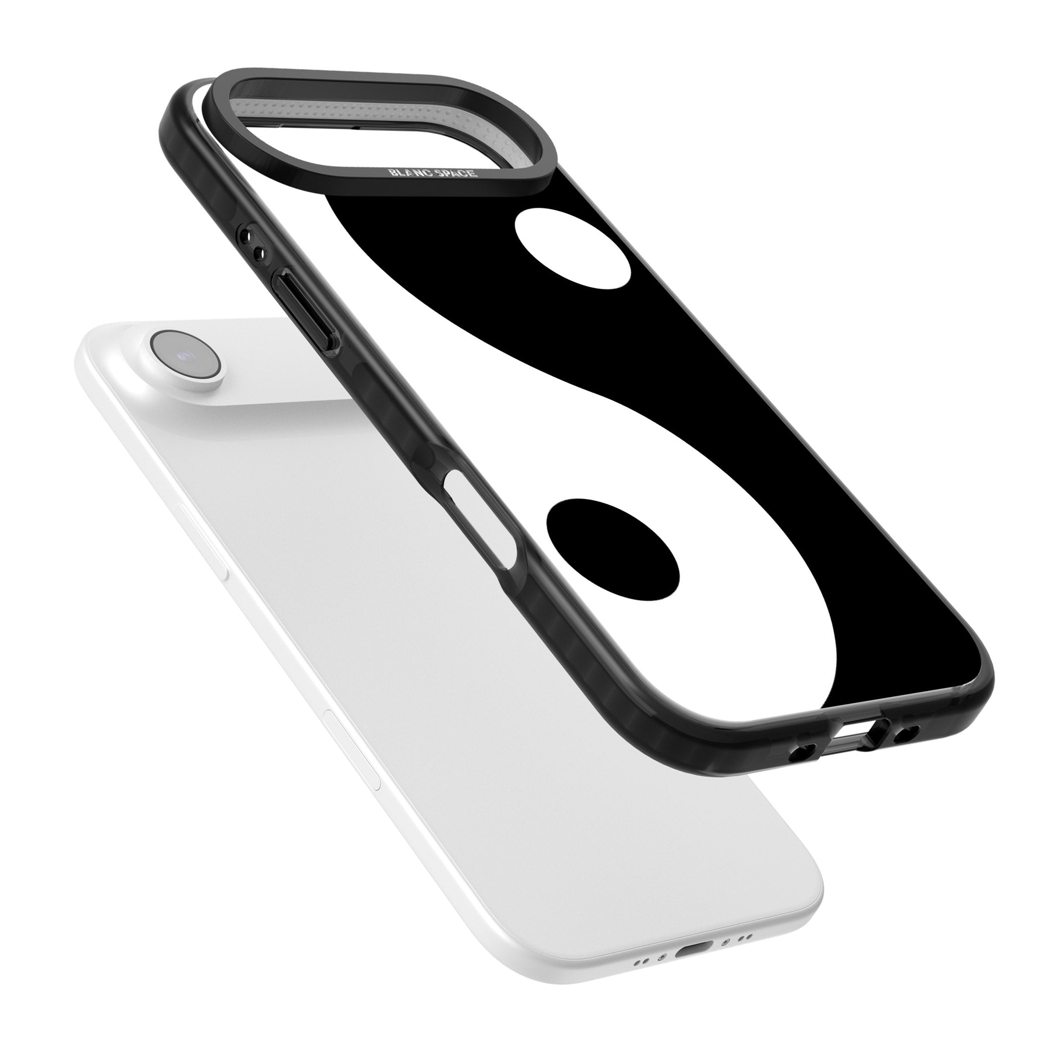 Large Yin Yang iPhone 17 Air Impact Black Phone Case Colours