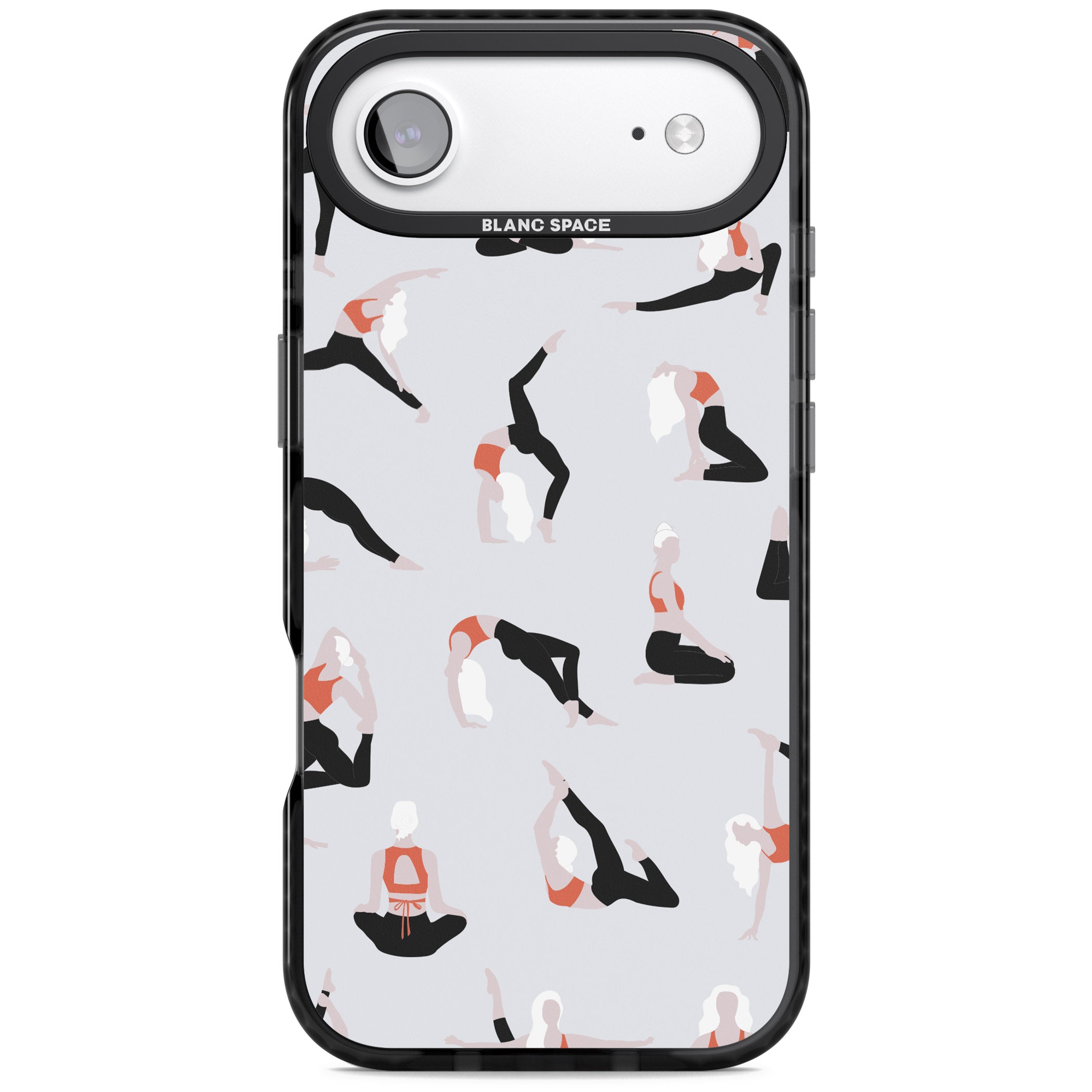 Yoga Poses Standard iPhone 17 Air Impact Black Phone Case