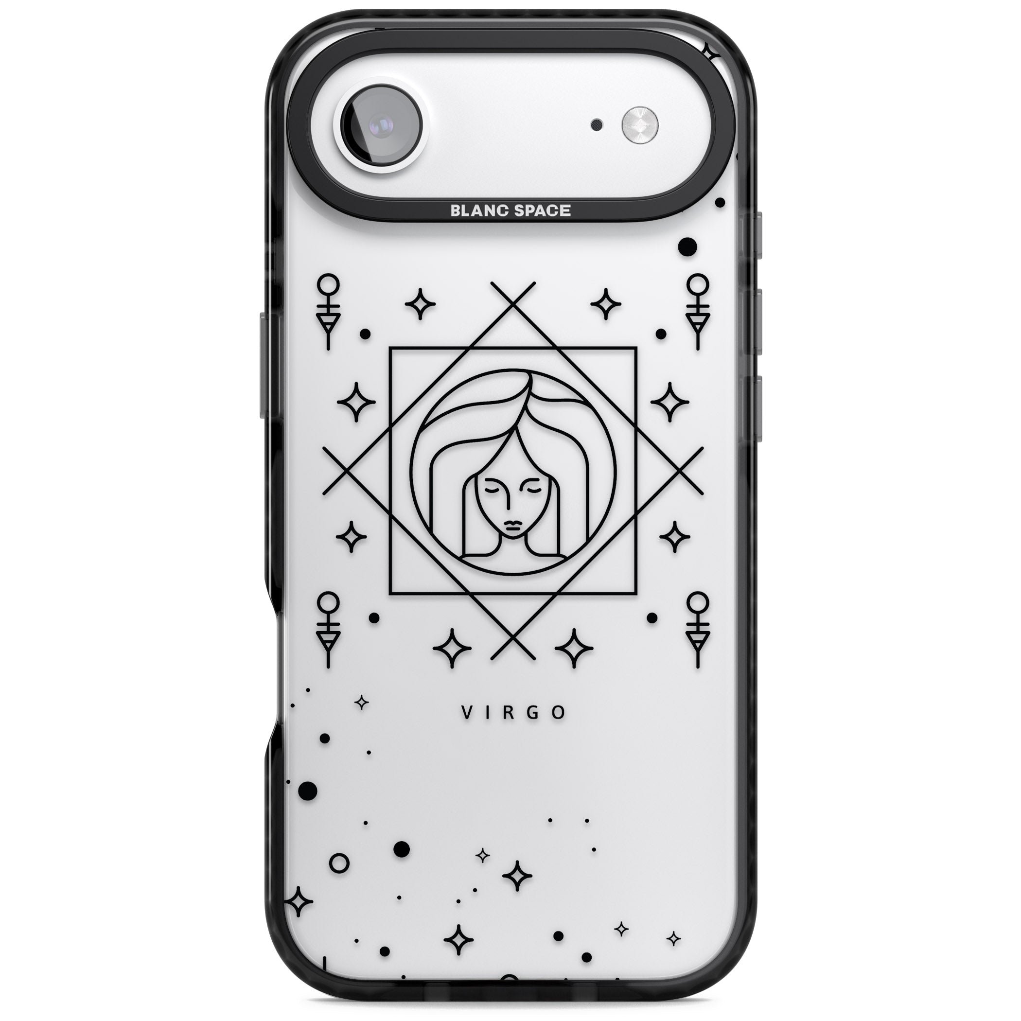 Virgo Emblem iPhone 17 Air Impact Black Phone Case