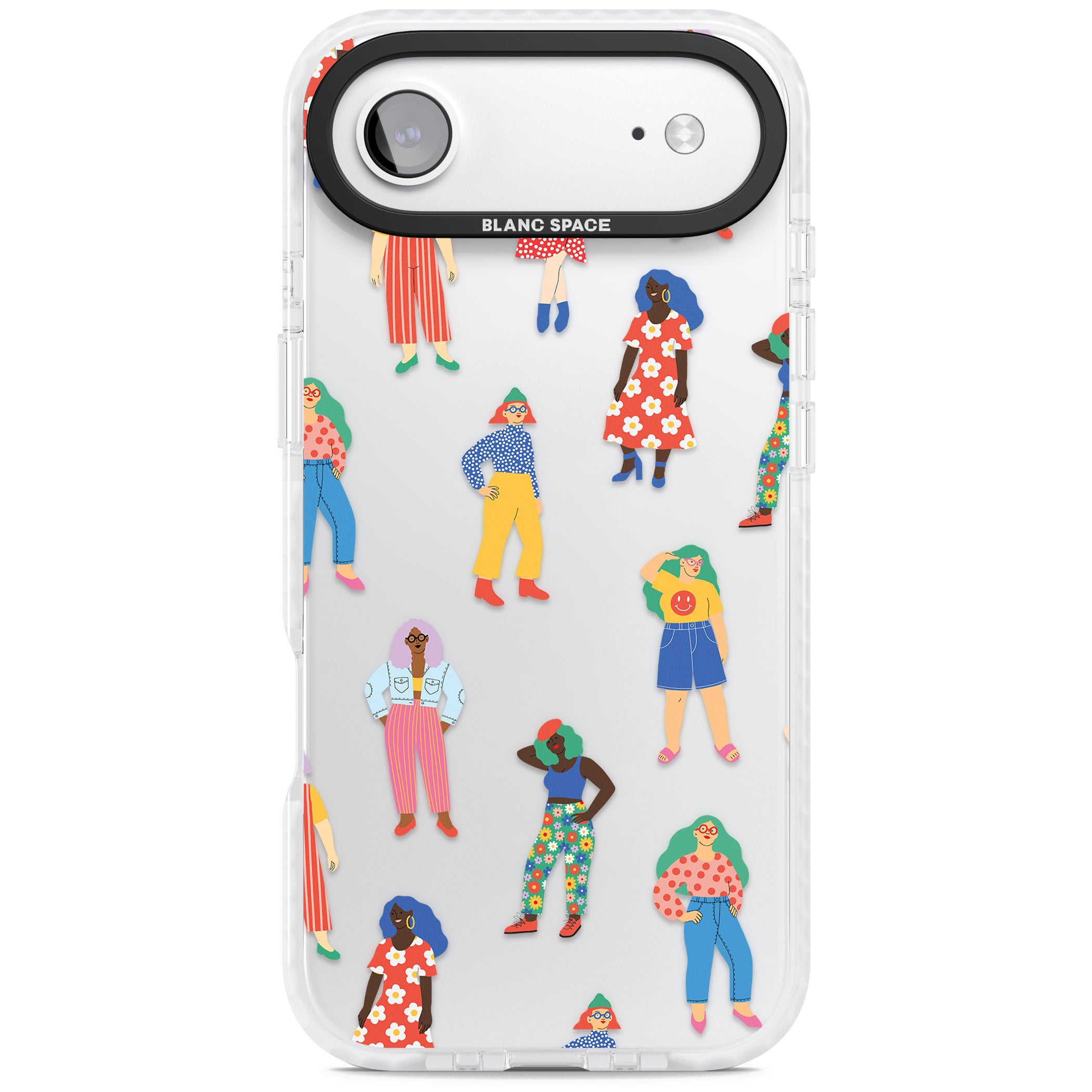 Girls Pattern iPhone 17 Air Impact Clear Phone Case