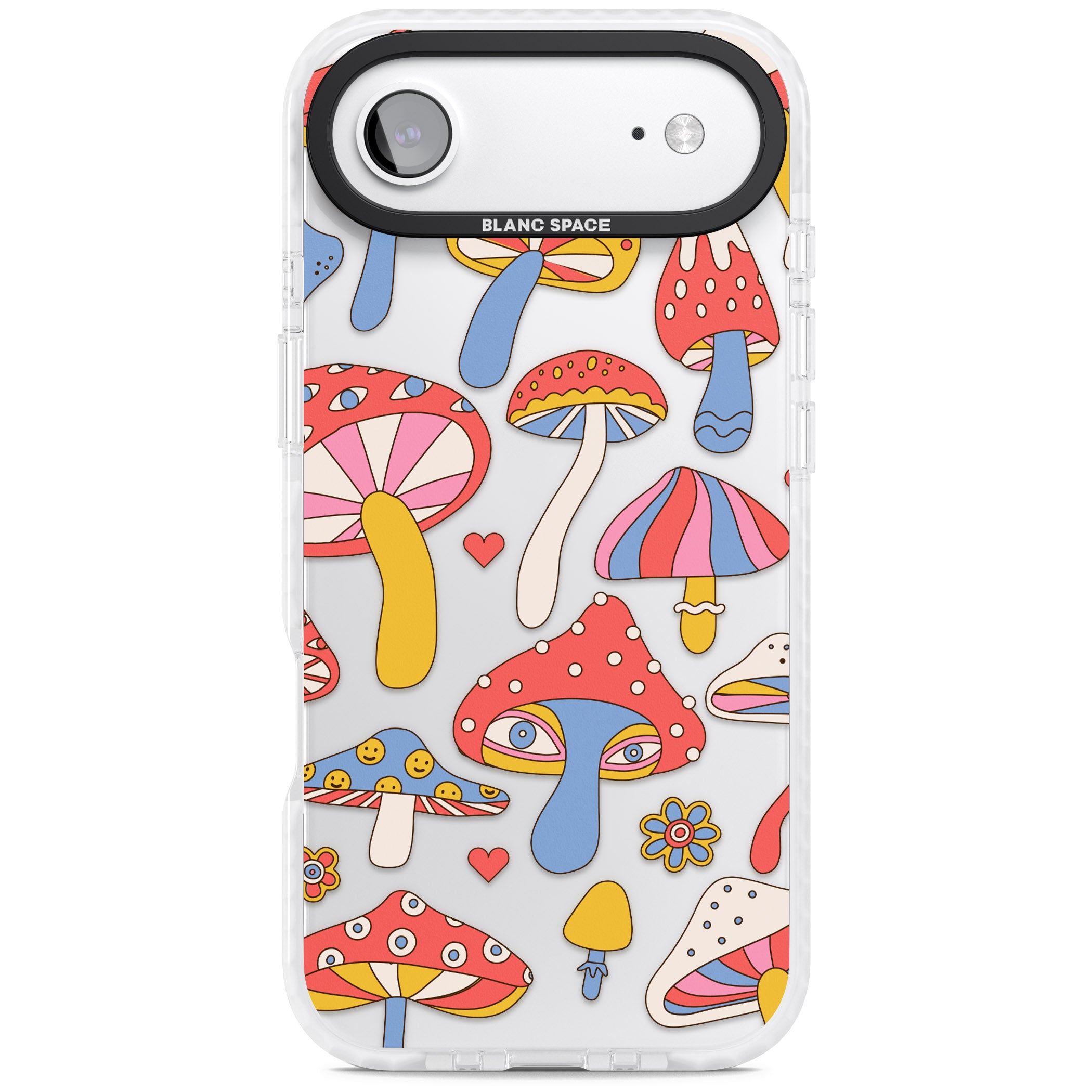 Vibrant Shrooms iPhone 17 Air Impact Clear Phone Case